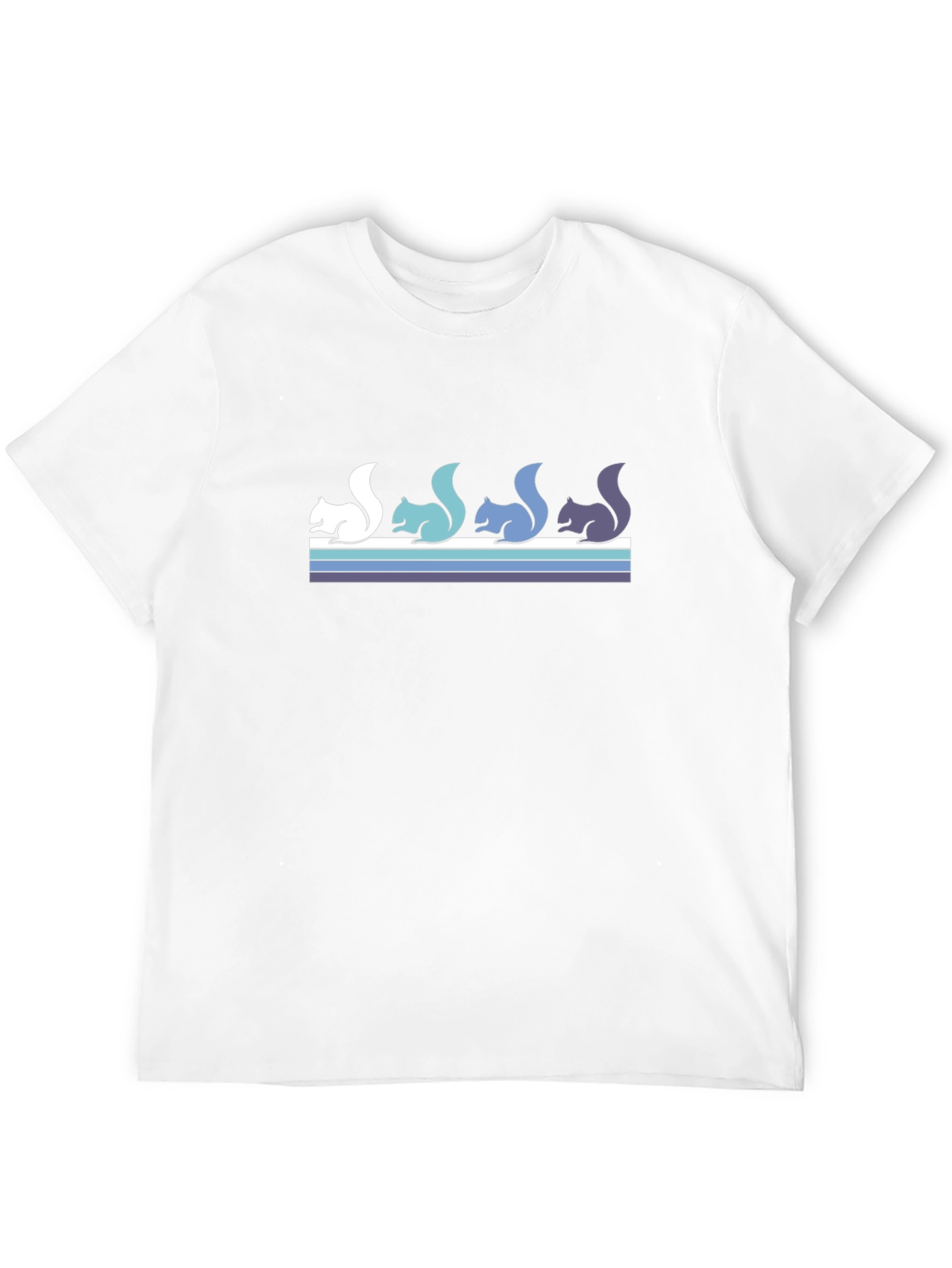 Black Retro Squirrel T-Shirt - Black Tee view 12