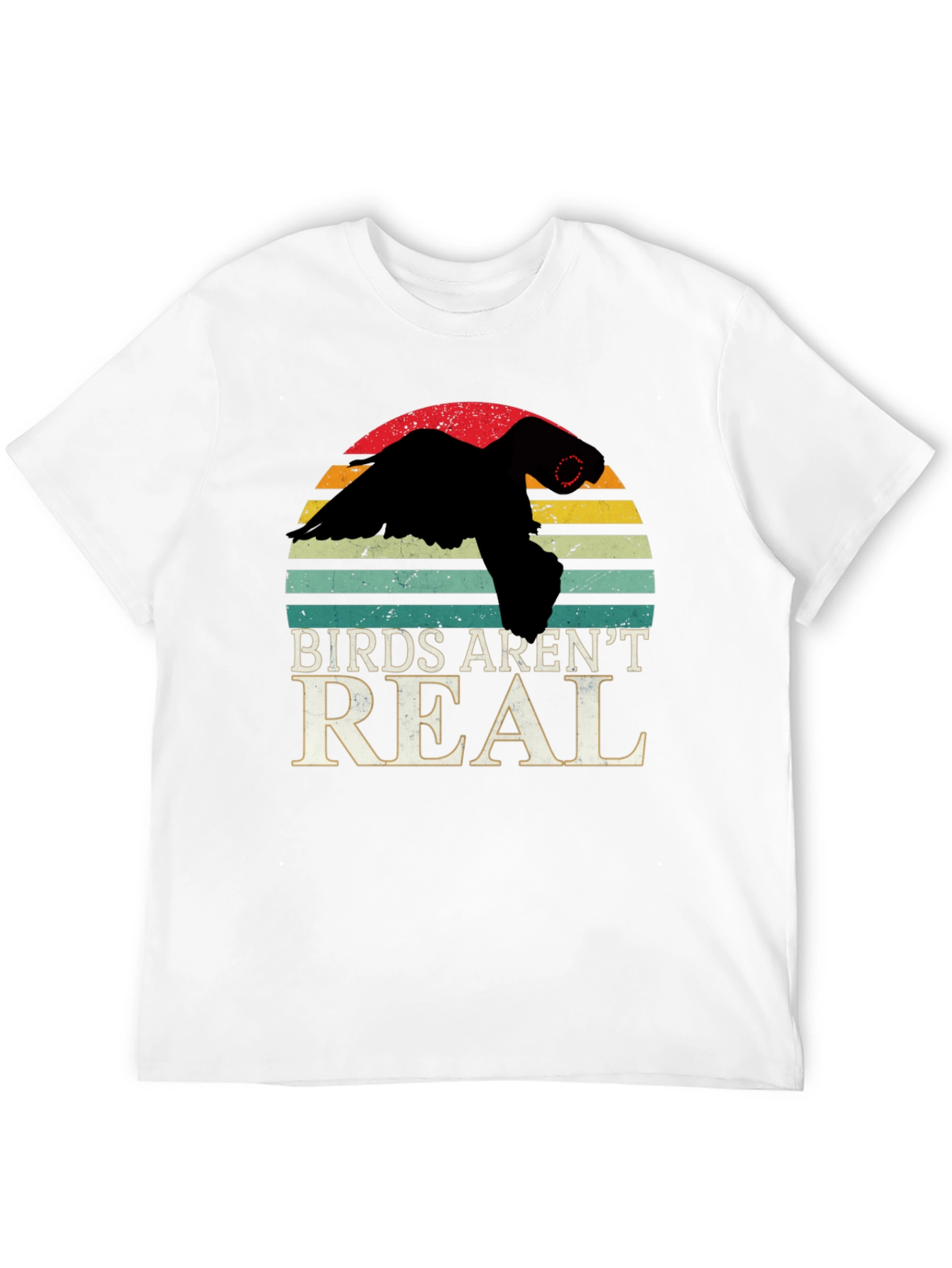 Black Birds Aren't Real T-Shirt Conspiracy Funny Gift view 12