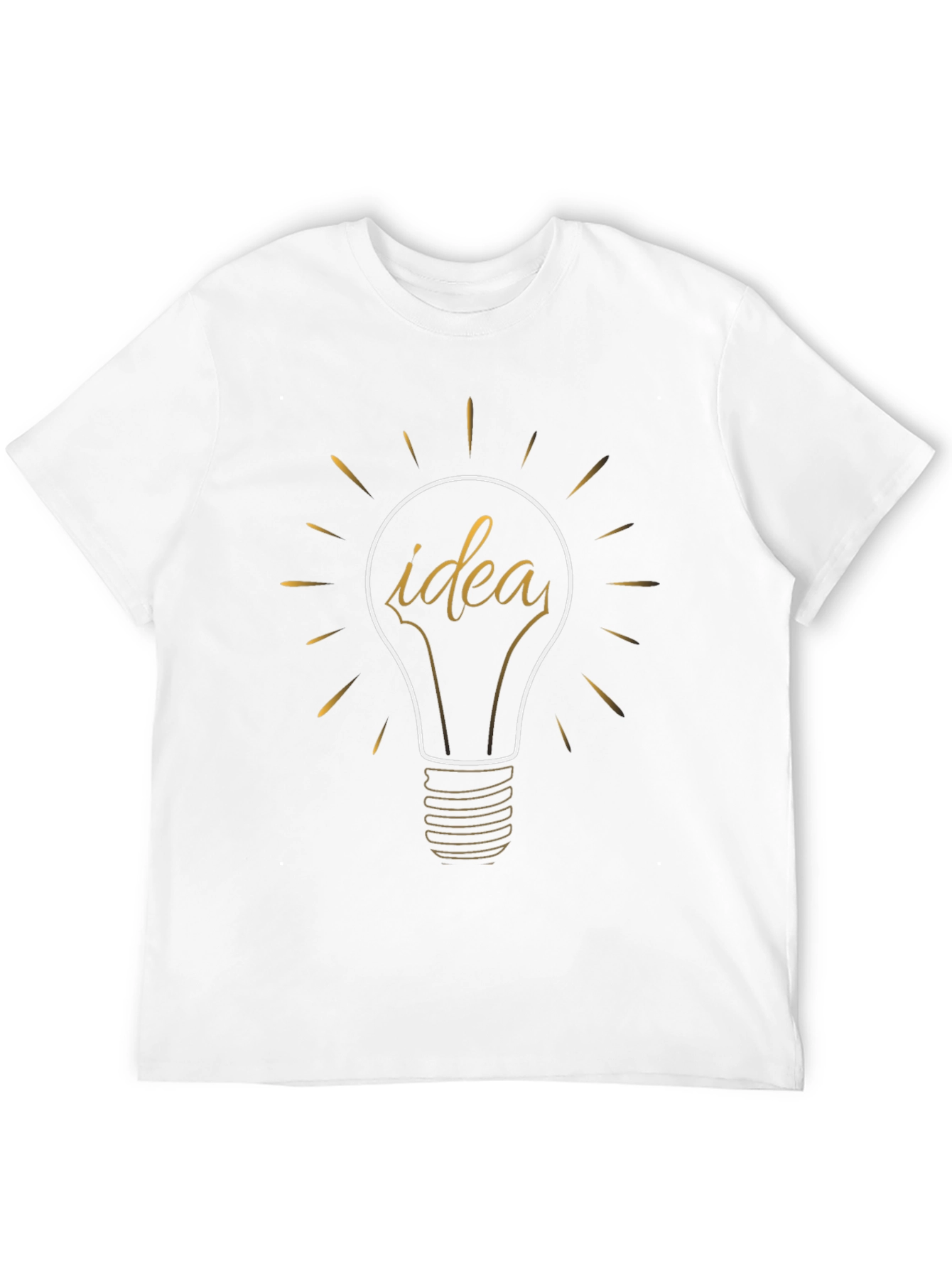 Black Idea Bulb Graphic Tee - Think Outside the Box! view 12
