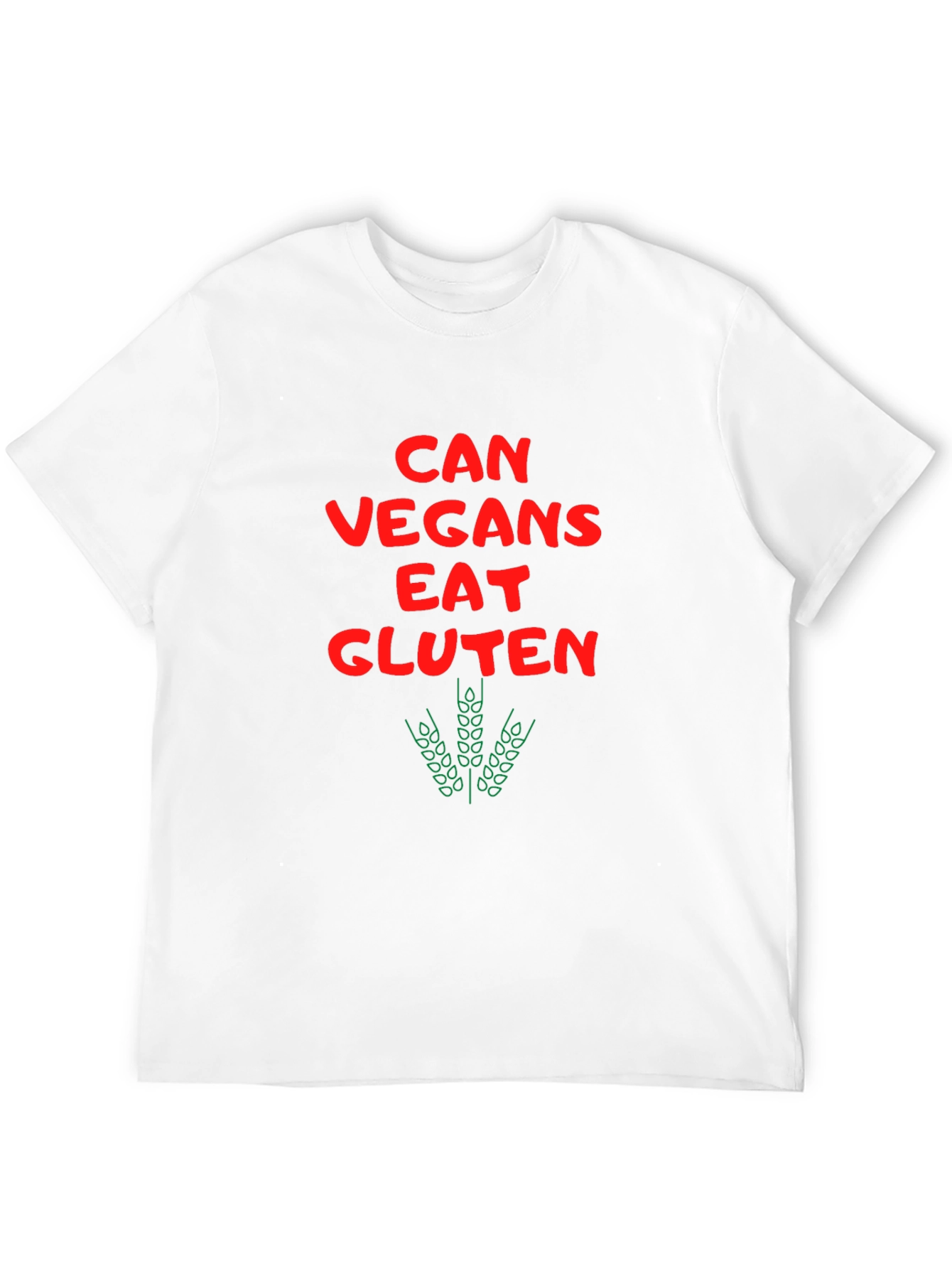 Black Can Vegans Eat Gluten Funny T-Shirt view 12