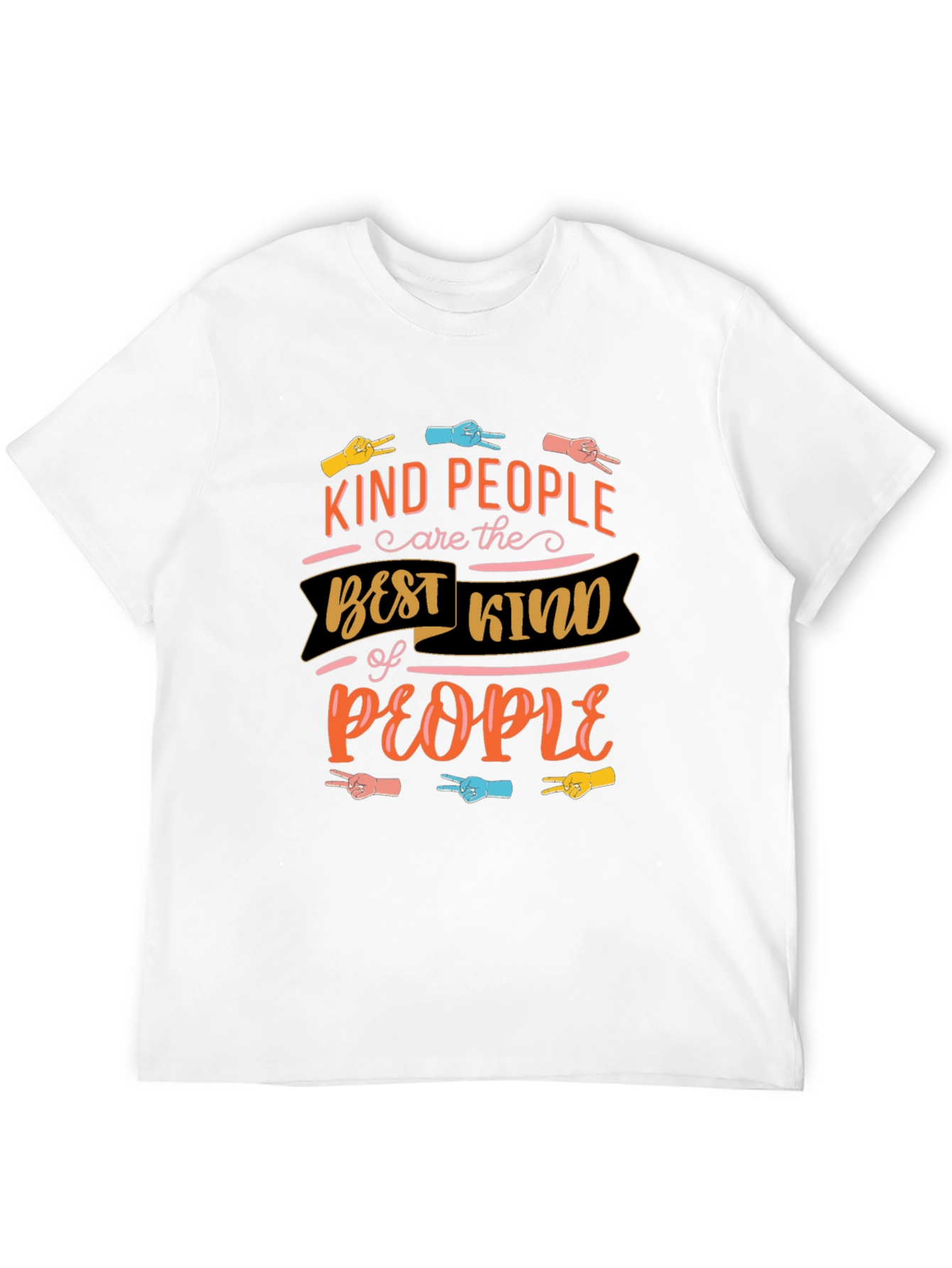 Black Kind People Graphic Tee - Black view 12