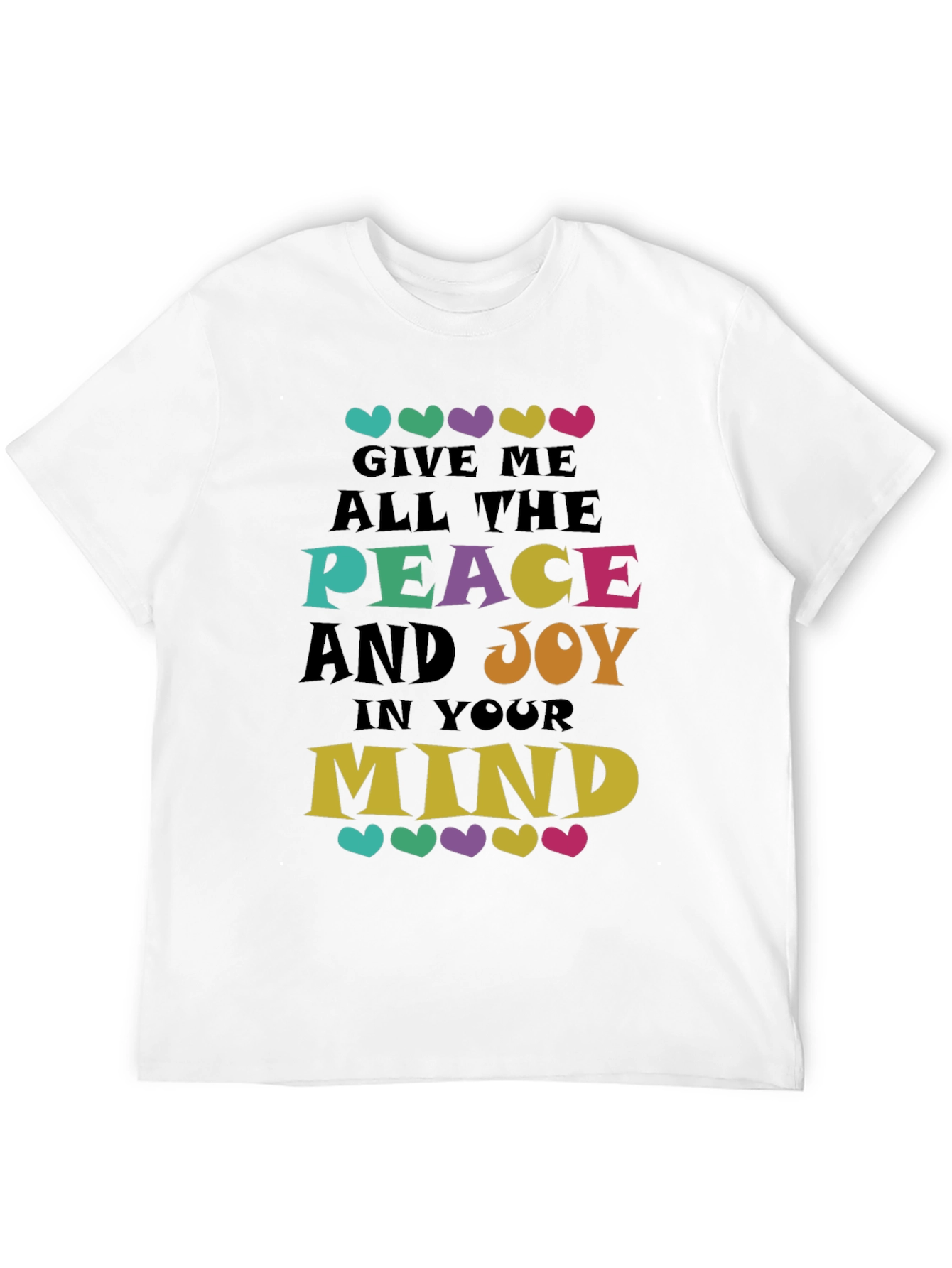Black Peace and Joy Graphic Tee - Soft Cotton Blend view 12