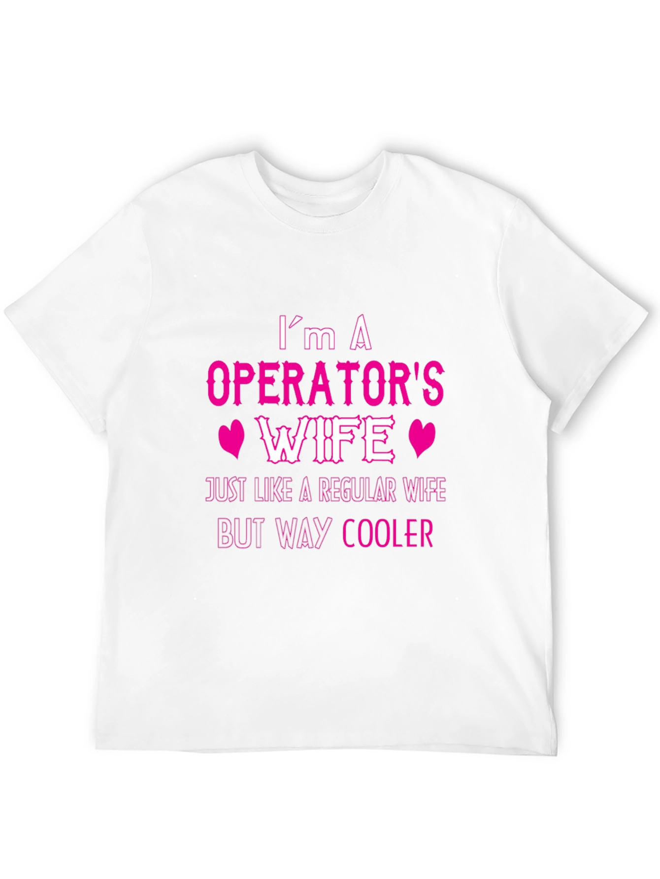 Black Operator's Wife T-Shirt - Cool Wife Tee view 12