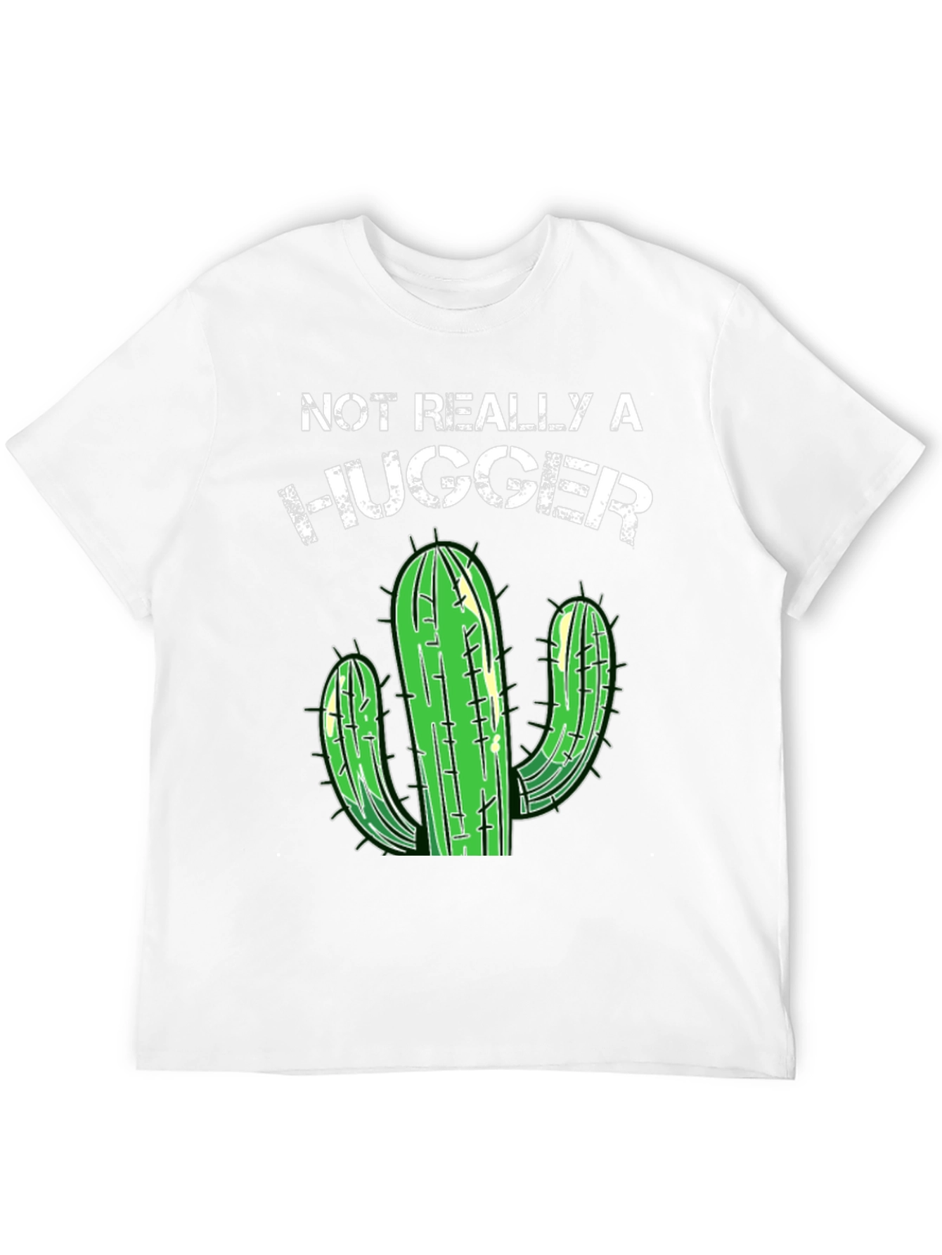 Black Not Really a Hugger Cactus Graphic Tee view 12