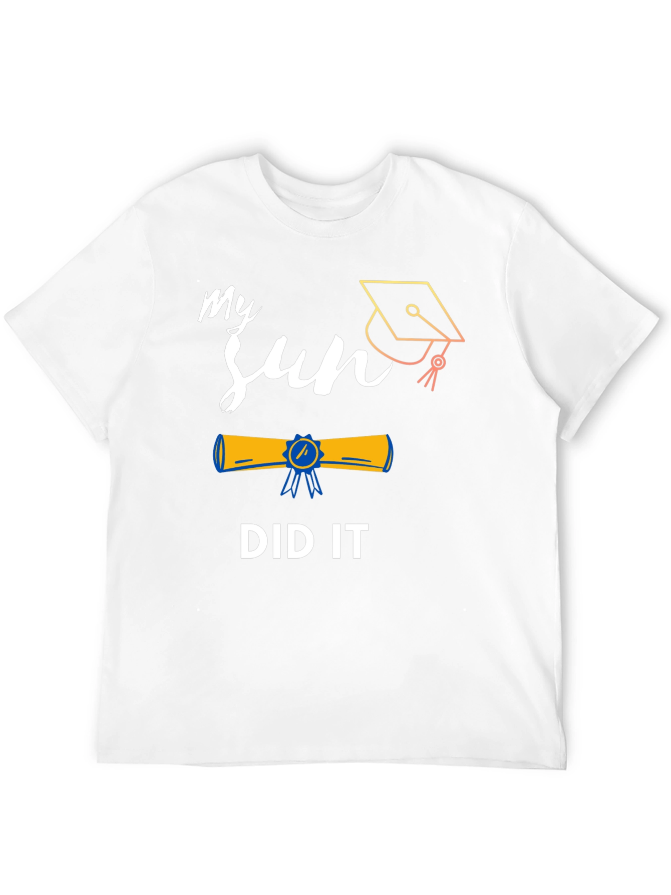 Black My Son Did It Graduation T-Shirt view 12