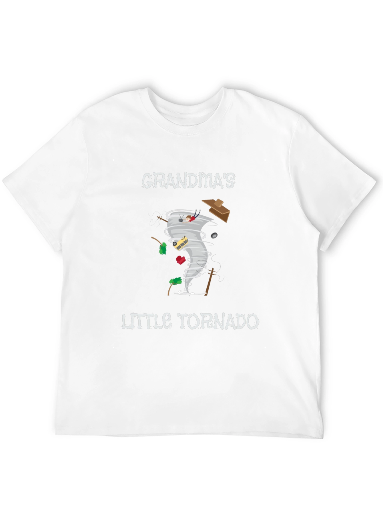 Black Grandma's Little Tornado Black Graphic Tee view 12