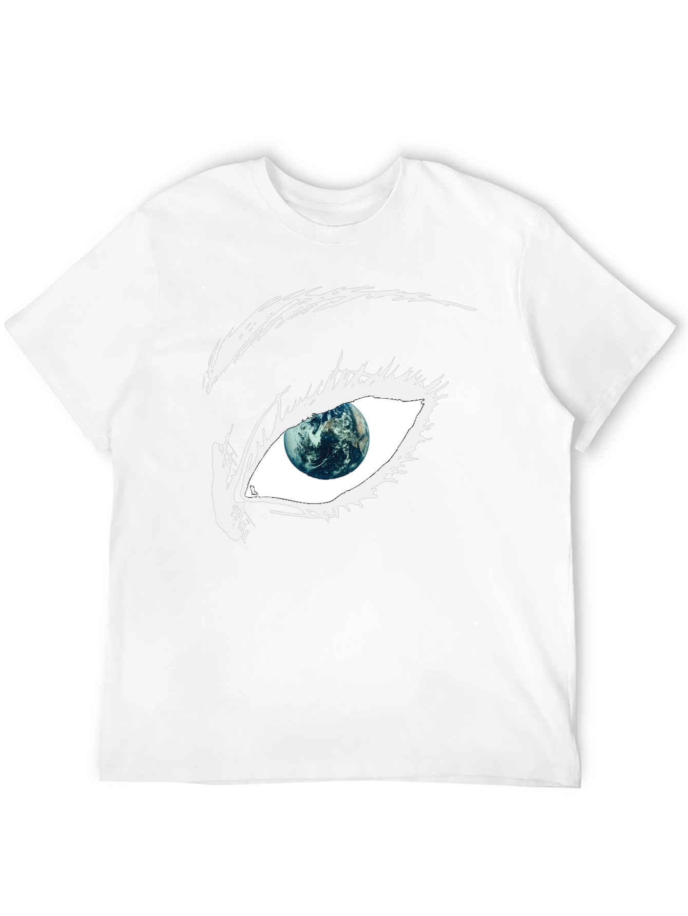 Black Eye See The World T-Shirt - Earth Inside The Eye view 12
