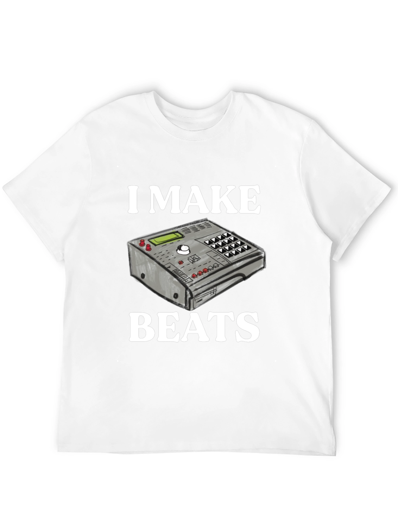 Black I Make Beats T-Shirt - Music Producer DJ view 12