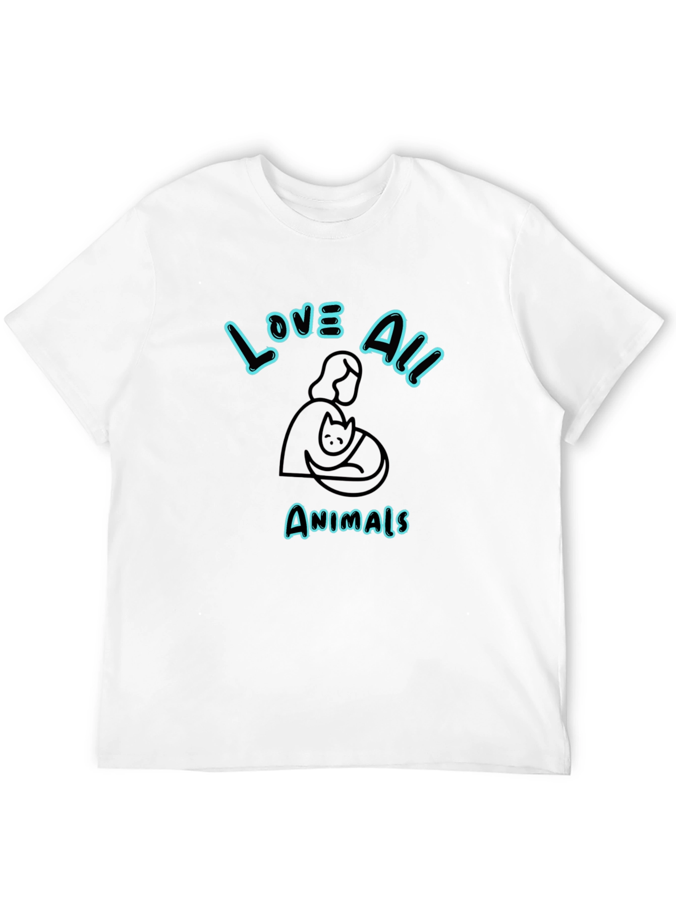 Black Love All Animals Graphic Tee - Unisex view 12