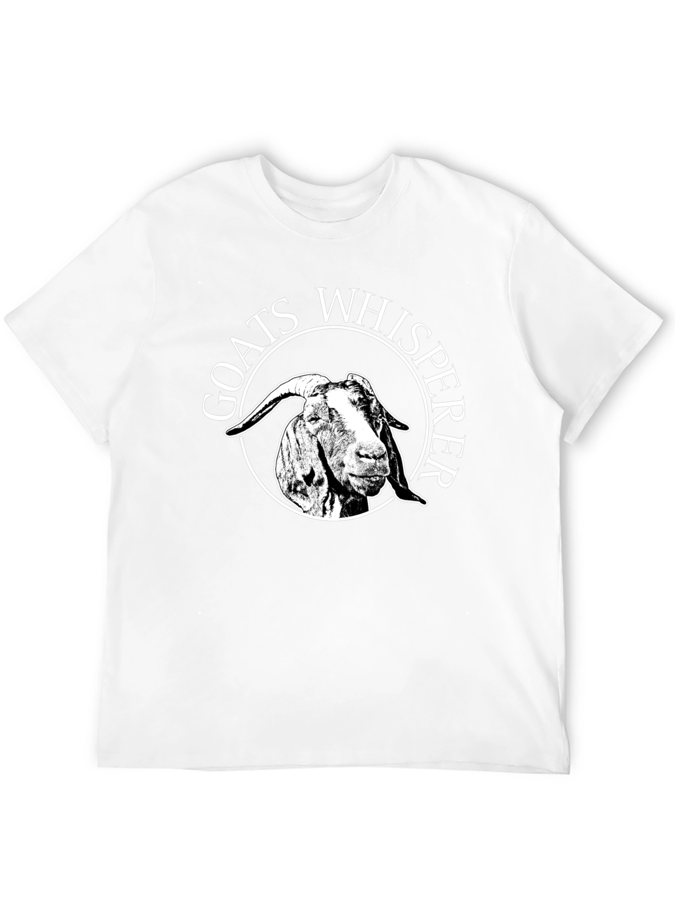 Black Goats Whisperer Graphic Tee - Black Cotton Casual T-Shirt view 12
