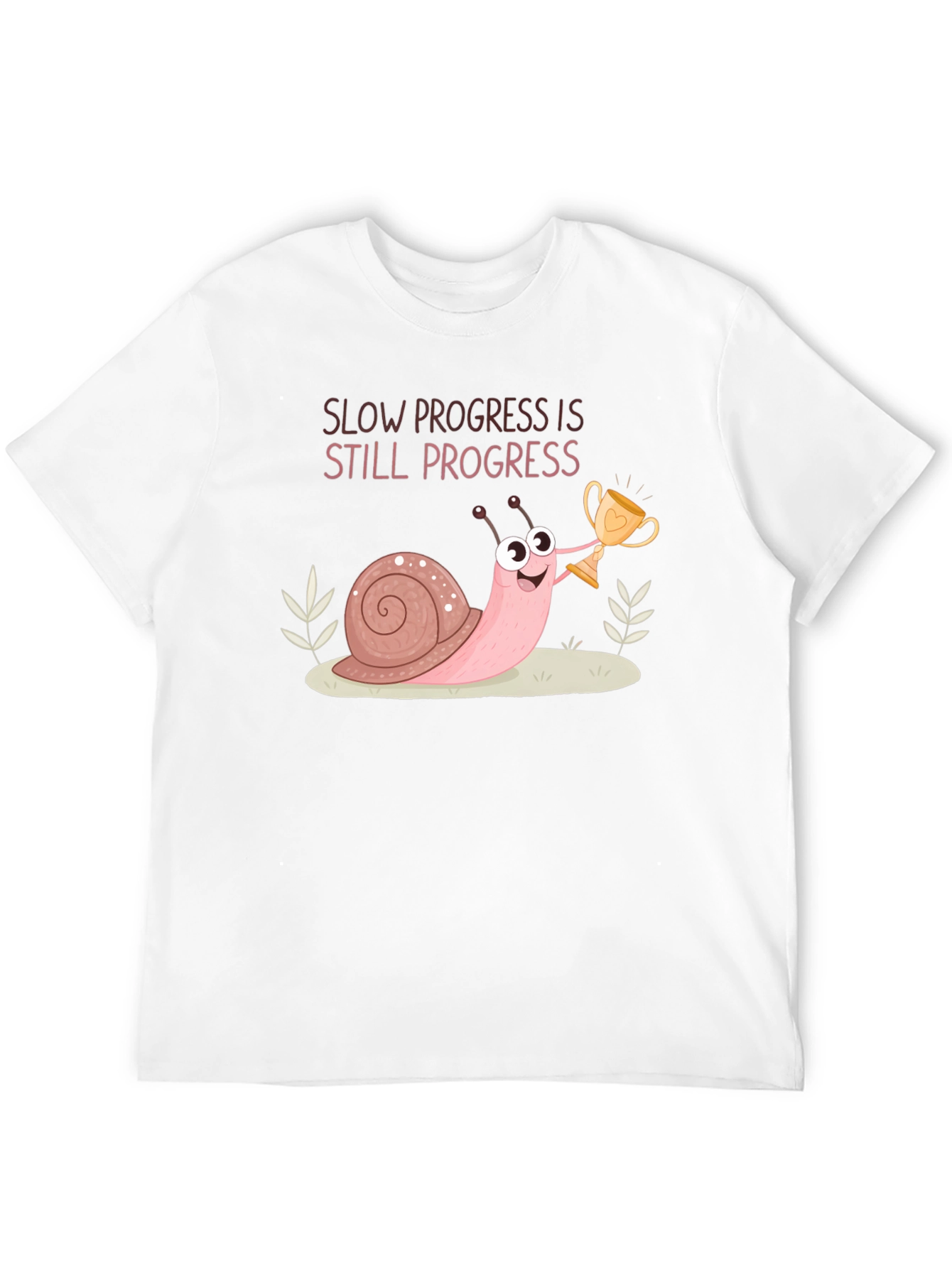 Black Slow Progress Snail T-Shirt - Motivation Tee view 12
