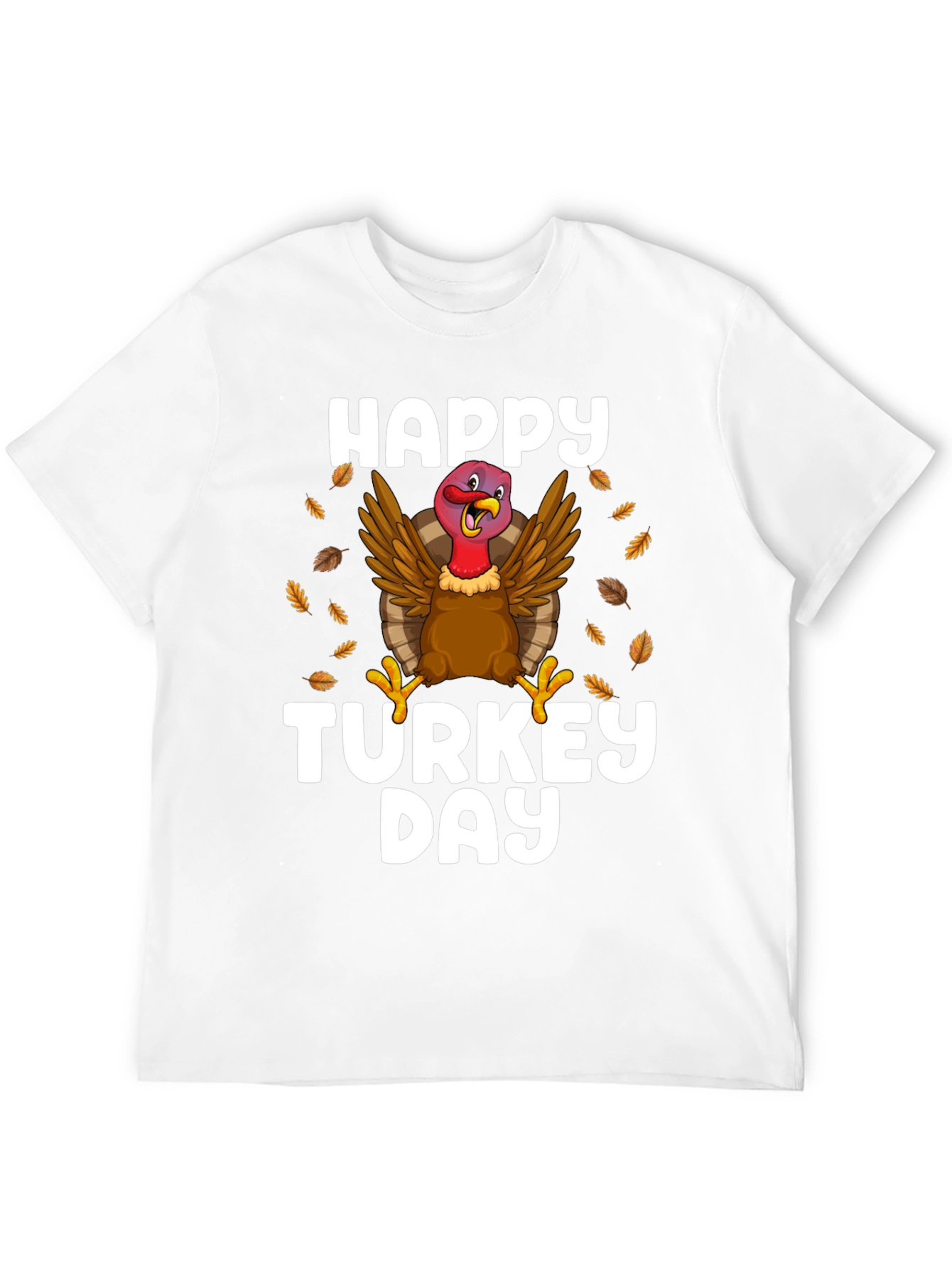 Black Happy Turkey Day Black T-Shirt view 12