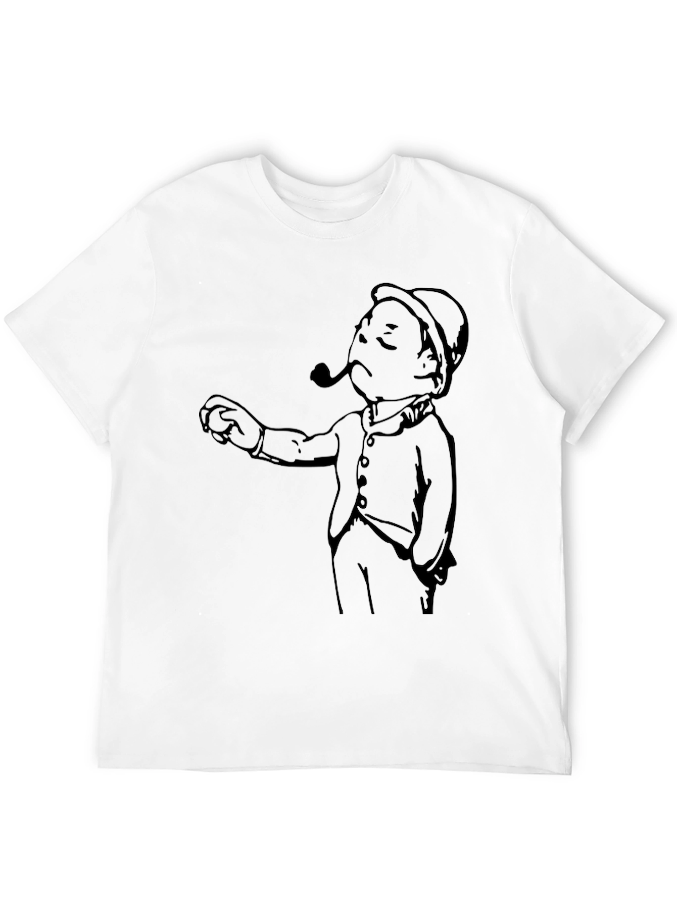 Black Vintage Cartoon Graphic Tee - Black view 12