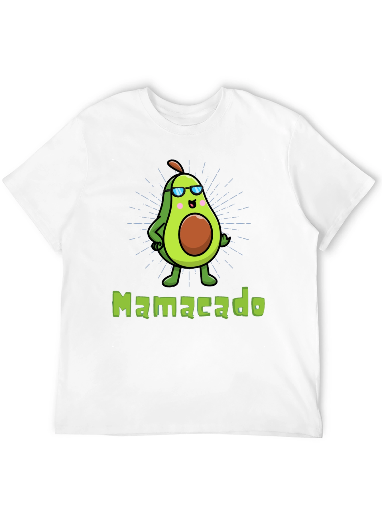 Black Cool Mamacado Avocado Graphic T-Shirt view 12