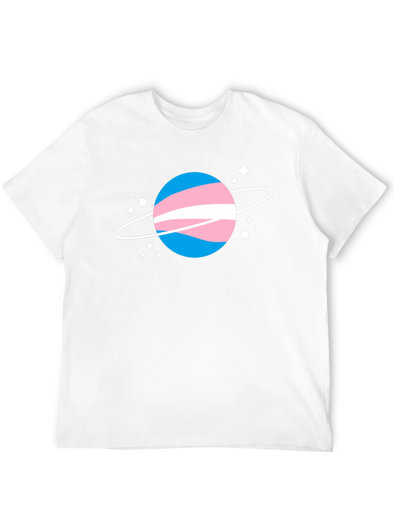 Black Transgender Pride Planet T-Shirt - Unisex view 12