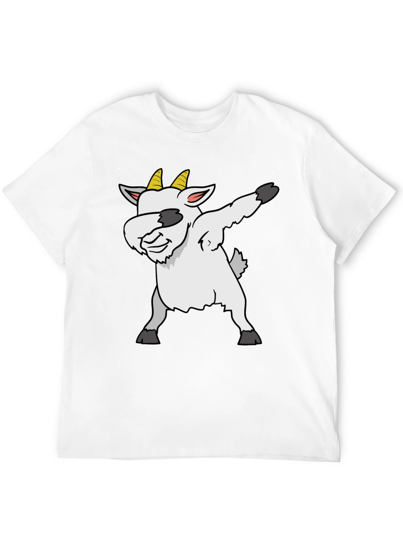 Black Dabbing Goat Graphic Tee - Black T-Shirt view 12
