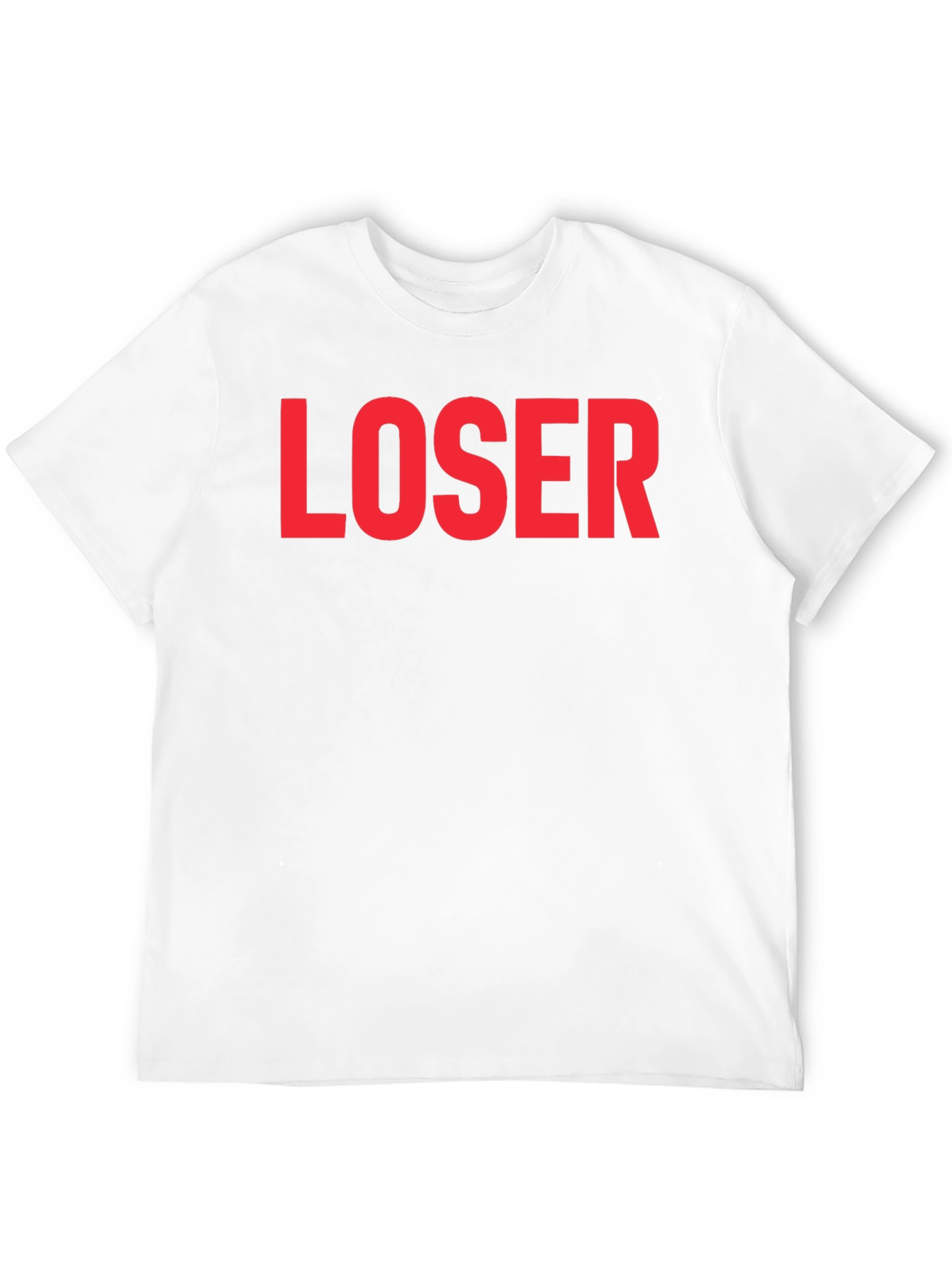 Black LOSER Graphic Tee - Edgy Statement T-Shirt view 12