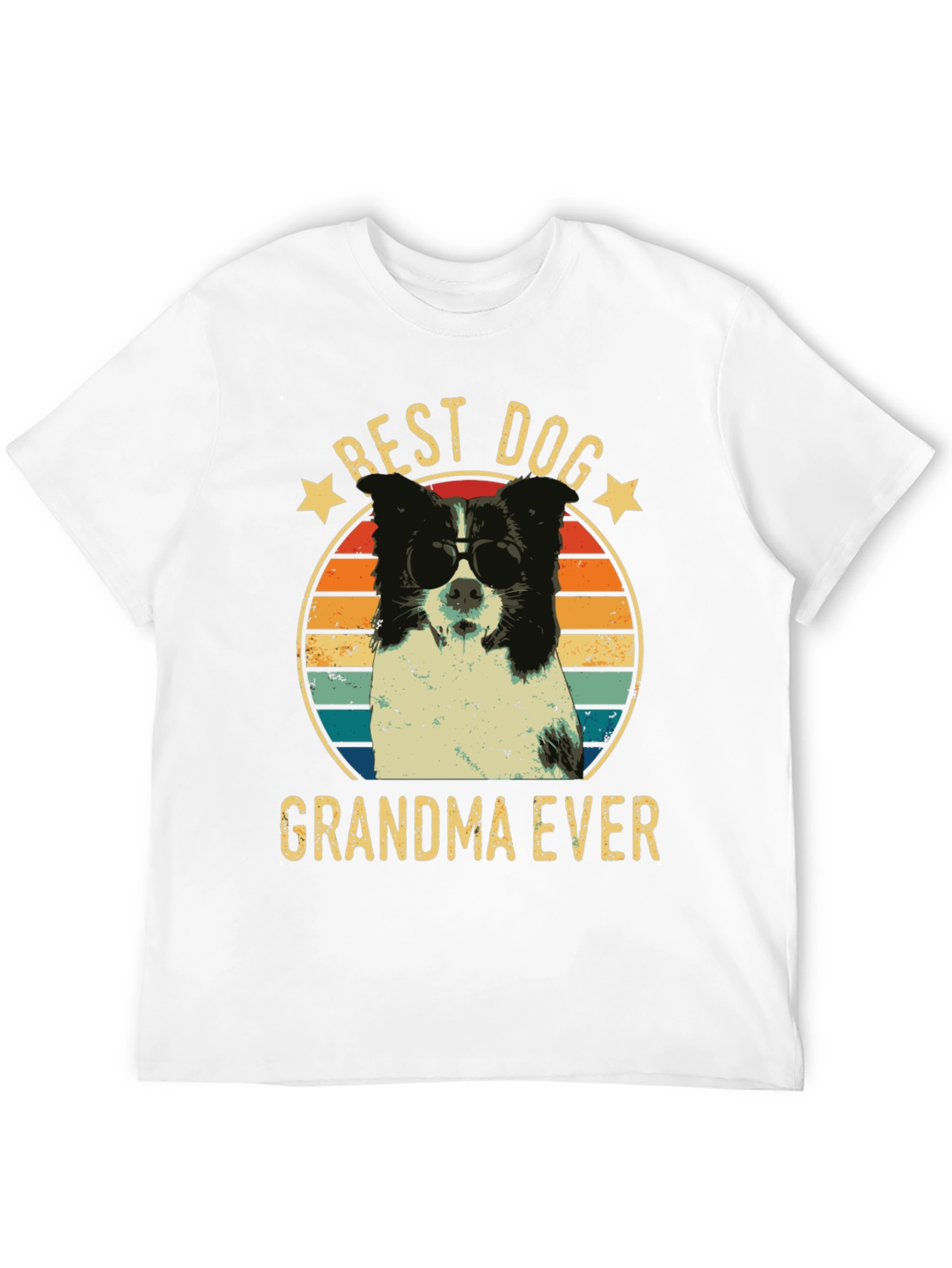 Black Best Dog Grandma Ever Graphic T-Shirt view 12