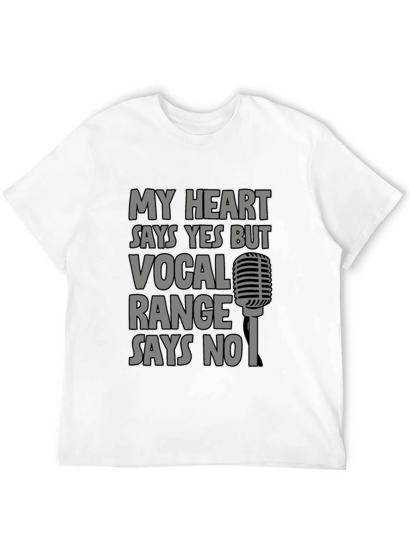 Black My Heart Says Yes T-Shirt, Vocal Range Says No view 12