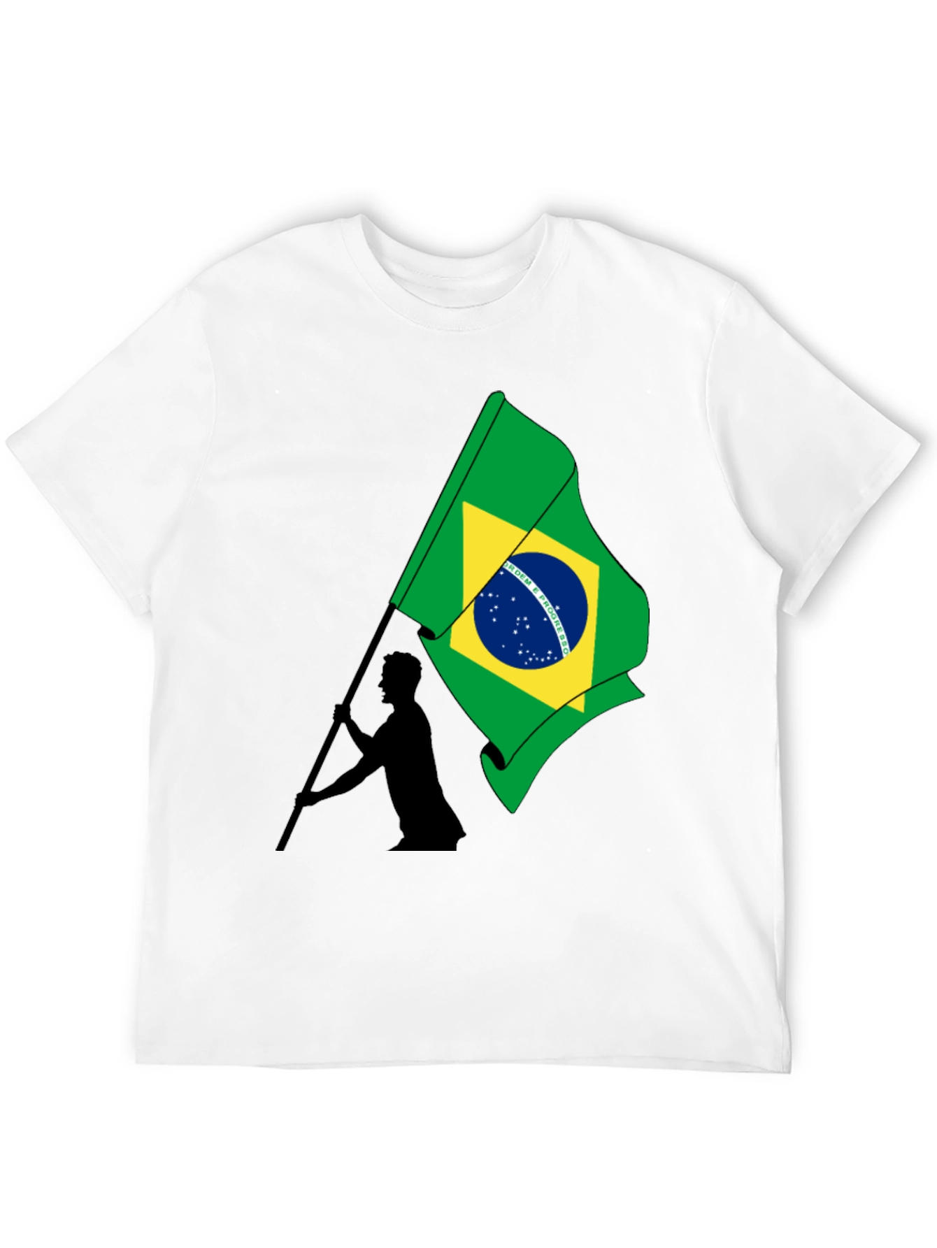 Black Brazil Flag Graphic T-Shirt - Menswear view 12