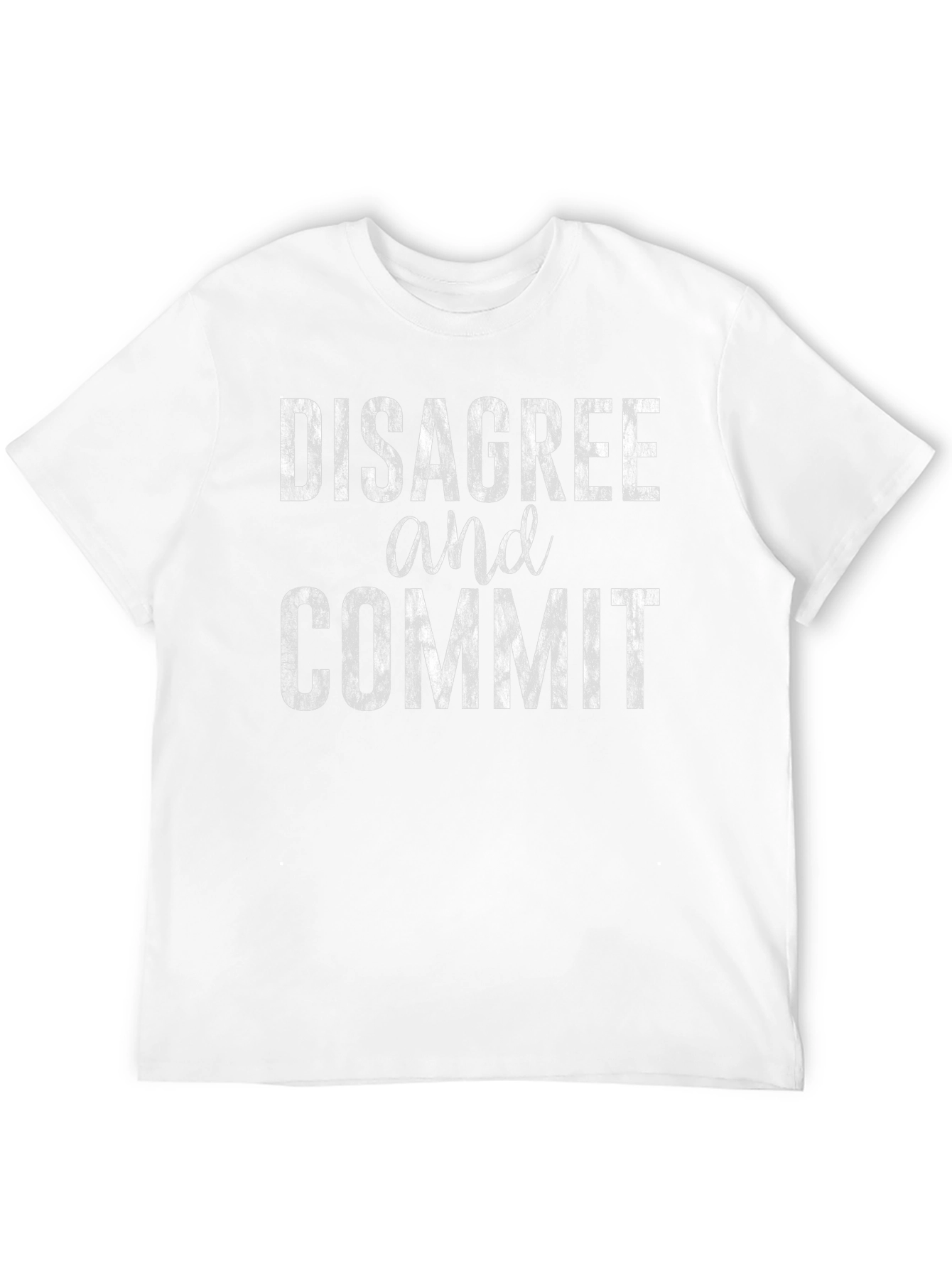 Black Disagree and Commit Black T-Shirt view 12