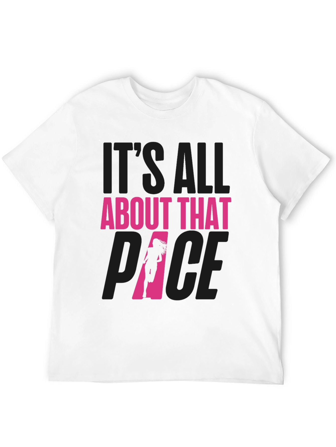 Black It's All About That Pace Running T-Shirt view 12
