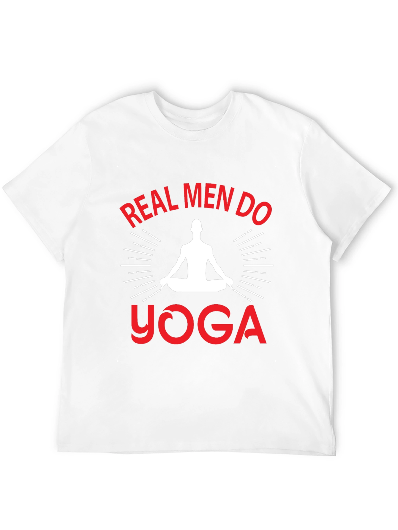 Black Real Men Do Yoga Graphic T-Shirt view 12