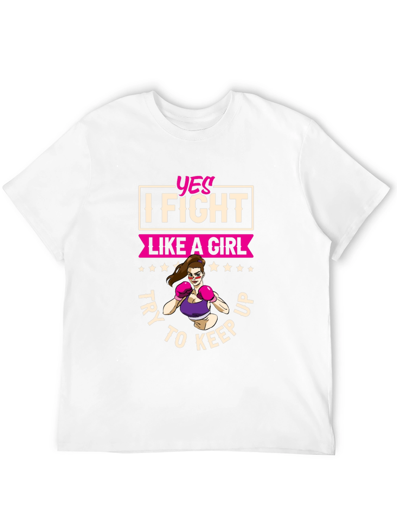 Black I Fight Like A Girl Graphic Tee view 12