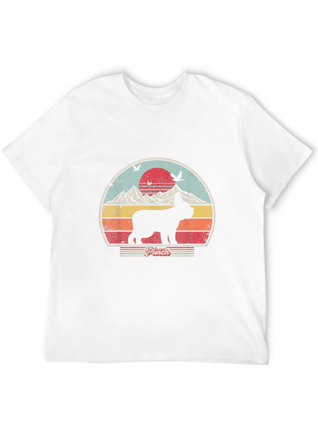 Black Retro Dog Graphic Tee - Black Cotton Blend view 12