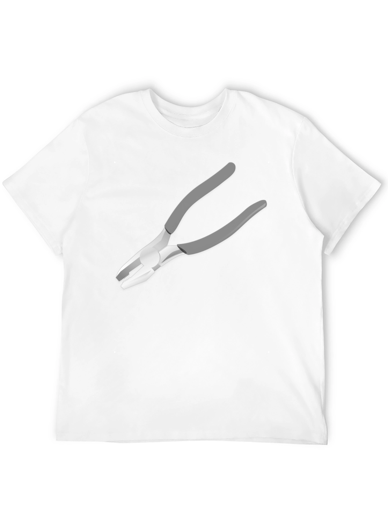 Black Novelty Pliers Graphic Black T-Shirt view 12
