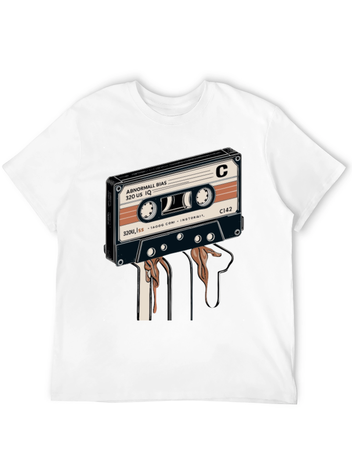 Black Retro Cassette Tape Graphic Tee - Black view 12