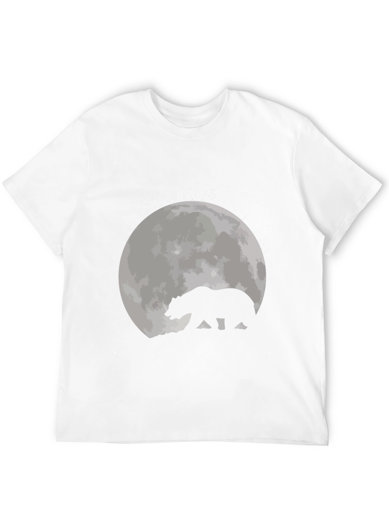 Black Bear Moon Black T-Shirt view 12