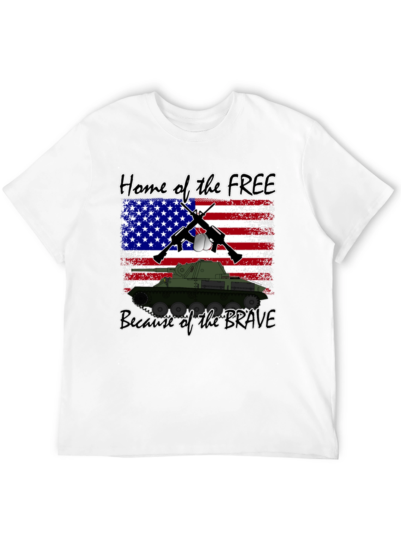 Black Home of the Free T-Shirt view 12