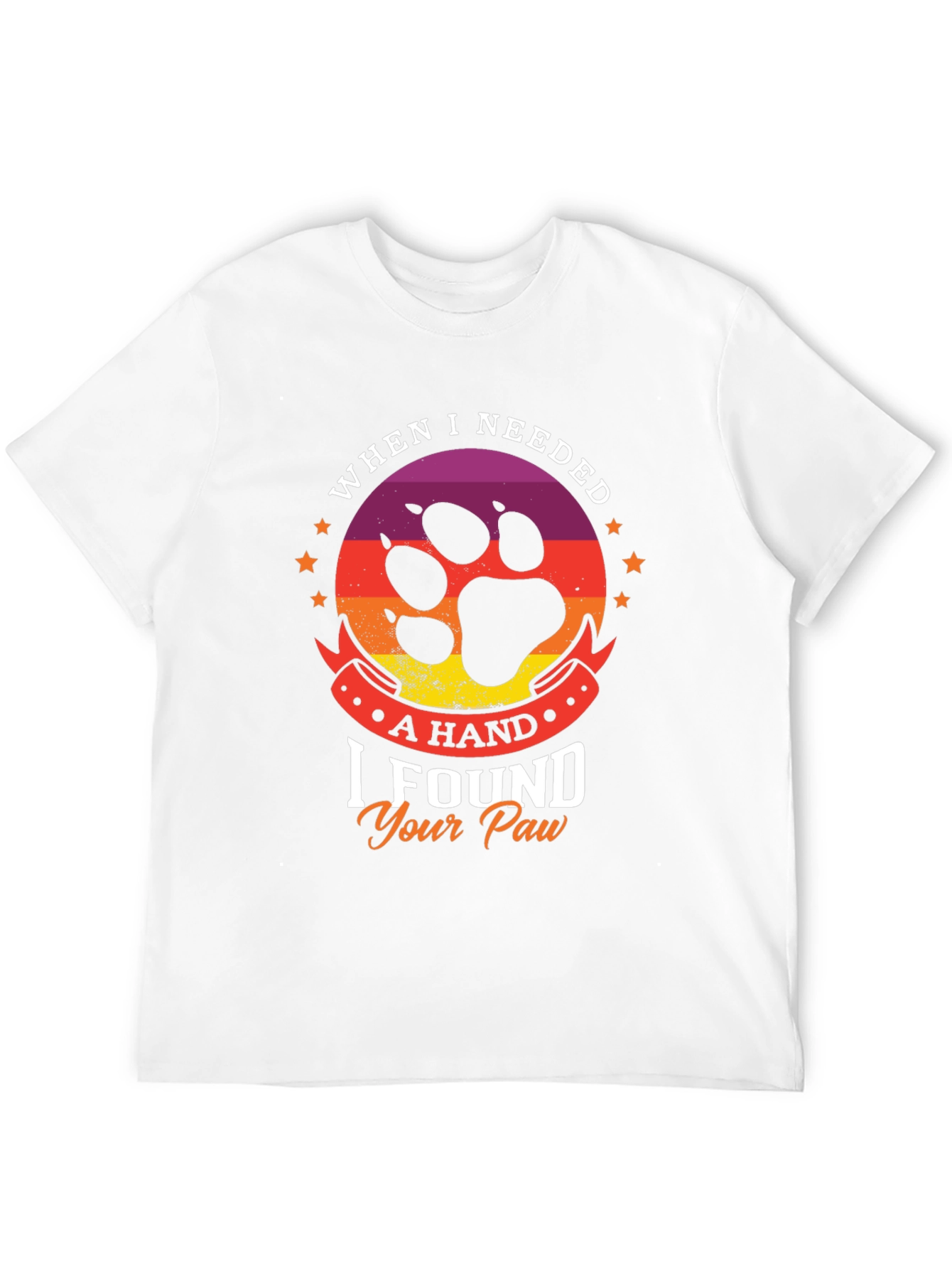 Black Paw Print T-Shirt - Dog Lover Tee view 12