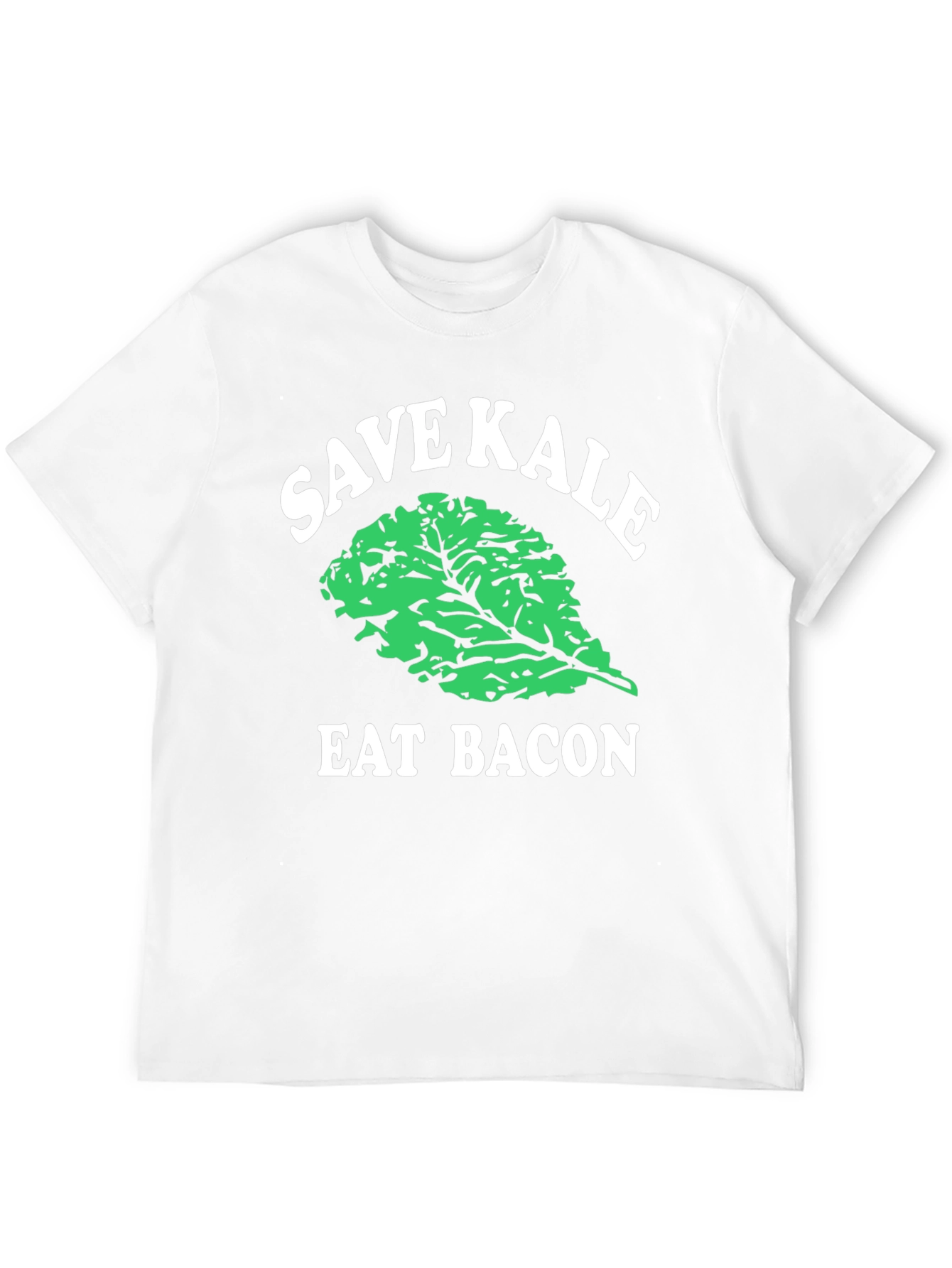 Black Save Kale Eat Bacon Graphic Tee view 12