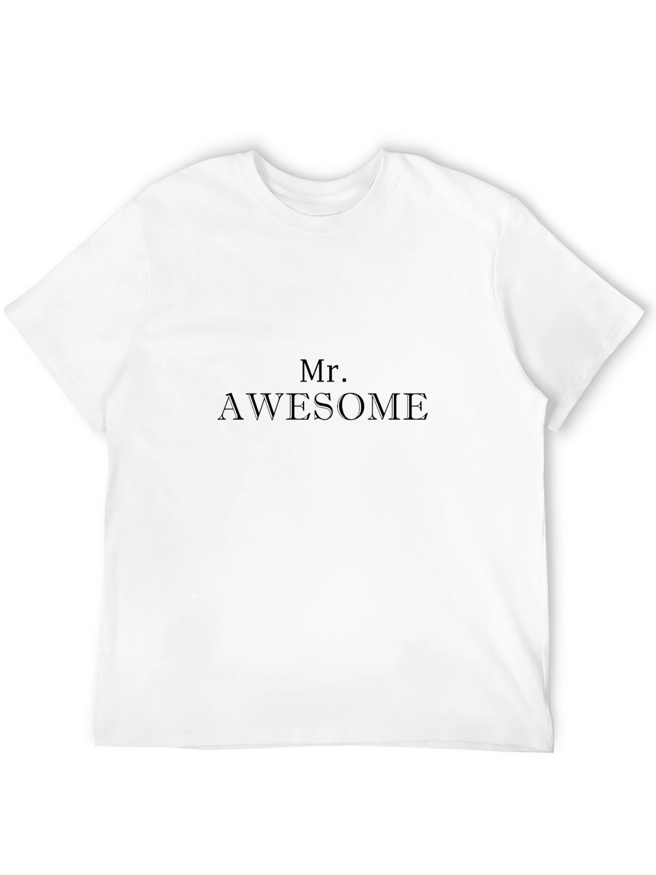 Black Mr. Awesome Black T-Shirt | Comfortable & Stylish view 12