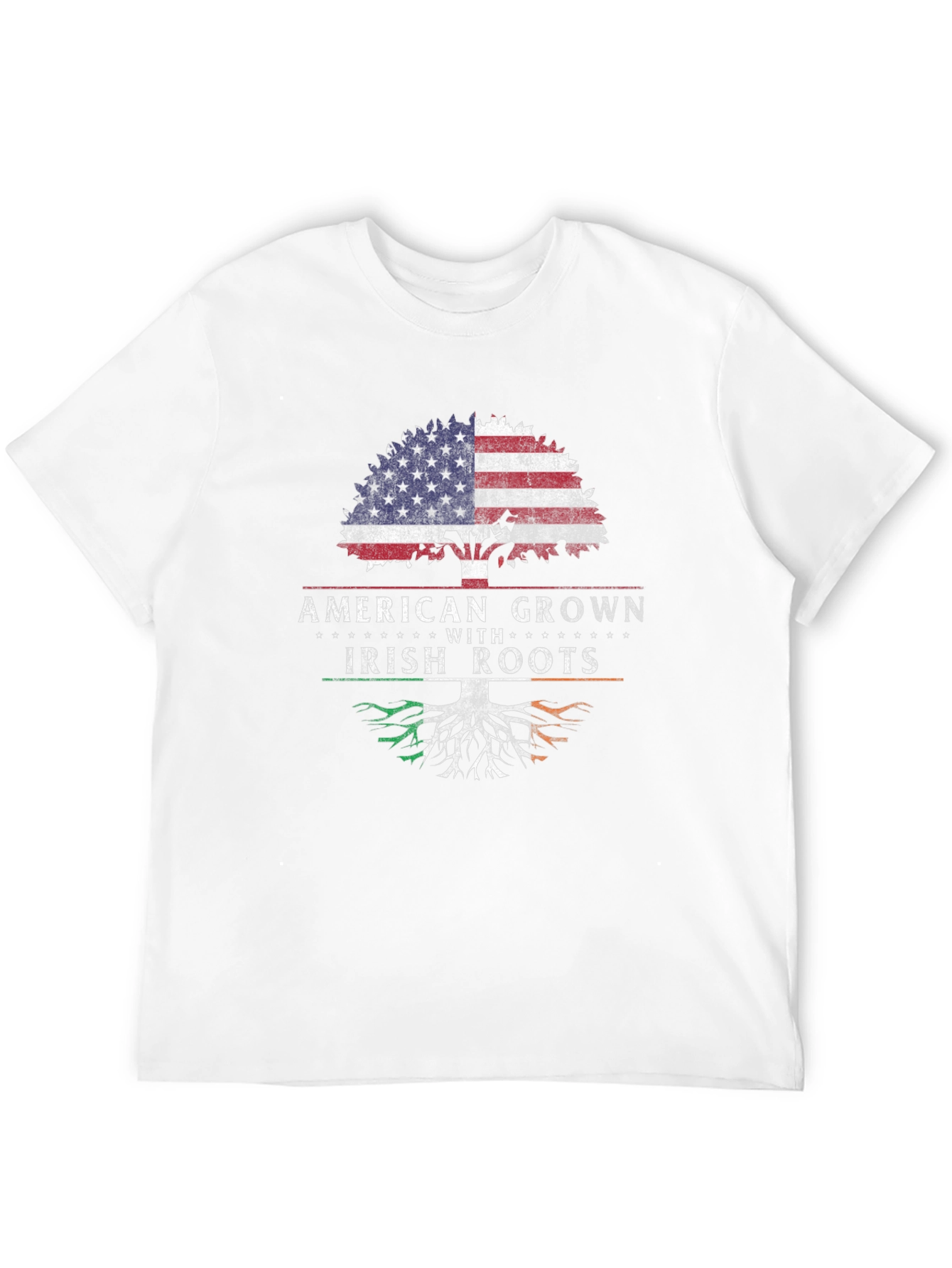 Black American Grown Irish Roots Graphic Tee view 12