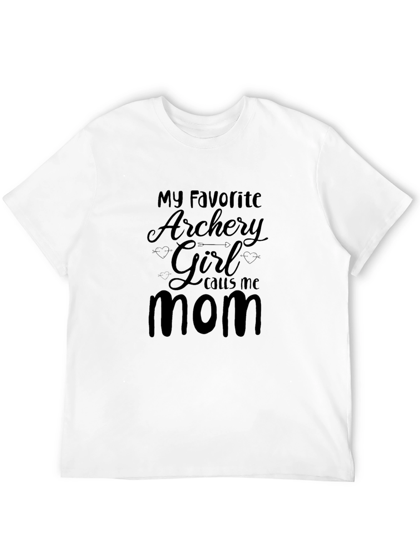 Black Archery Mom T-Shirt - My Favorite Archery Girl Calls Me Mom view 12