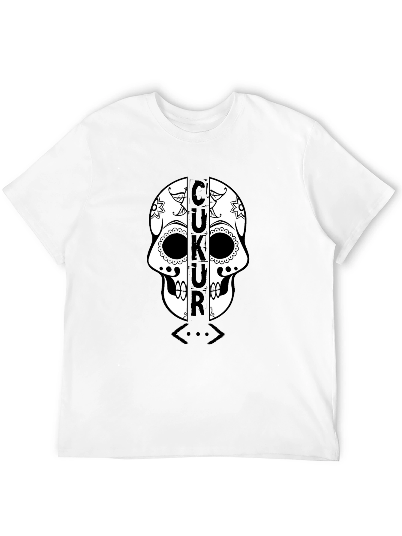 Black Çukur Skull T-Shirt - Black Graphic Tee view 12
