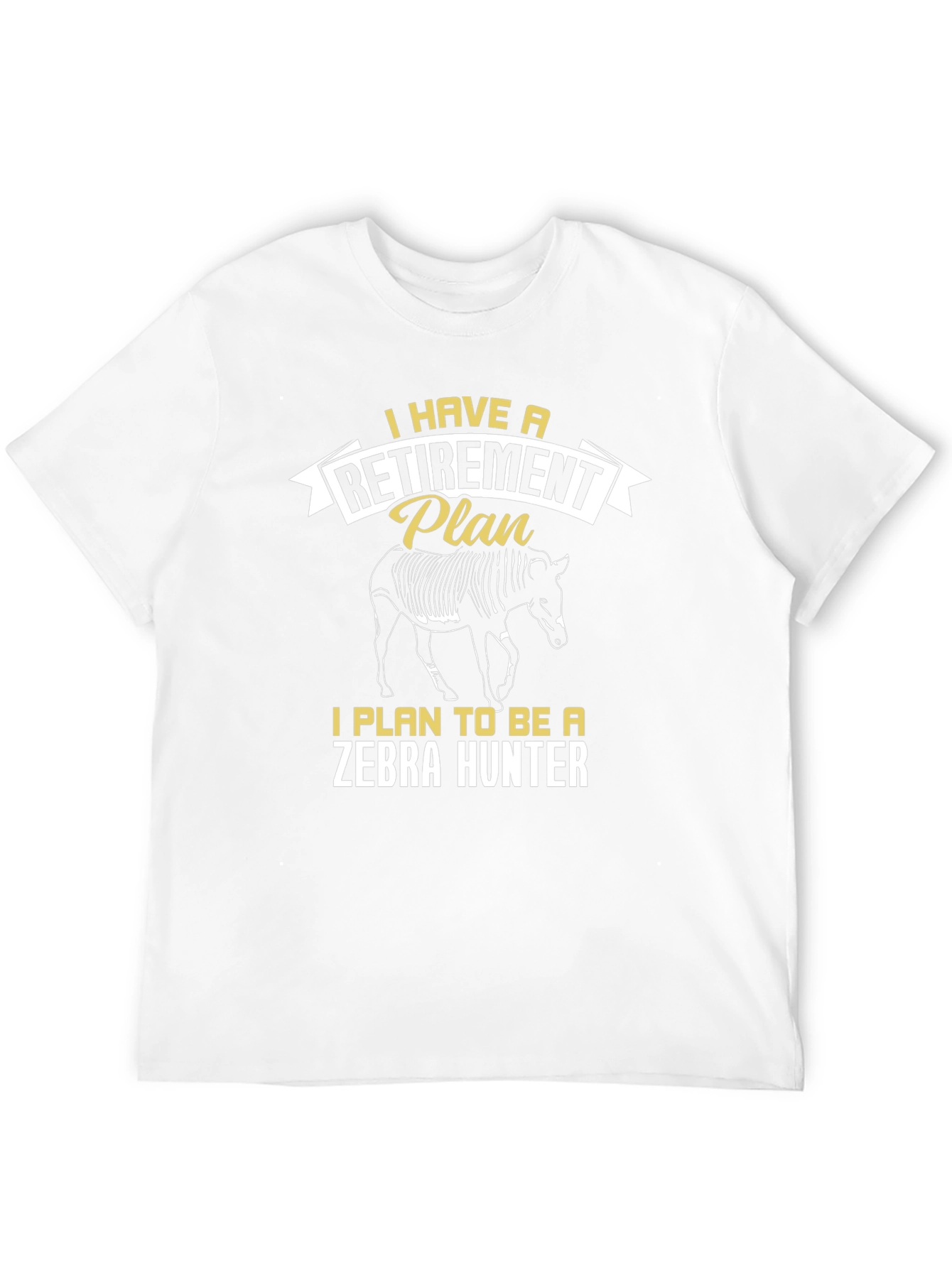 Black Zebra Hunter Retirement Plan T-Shirt view 12