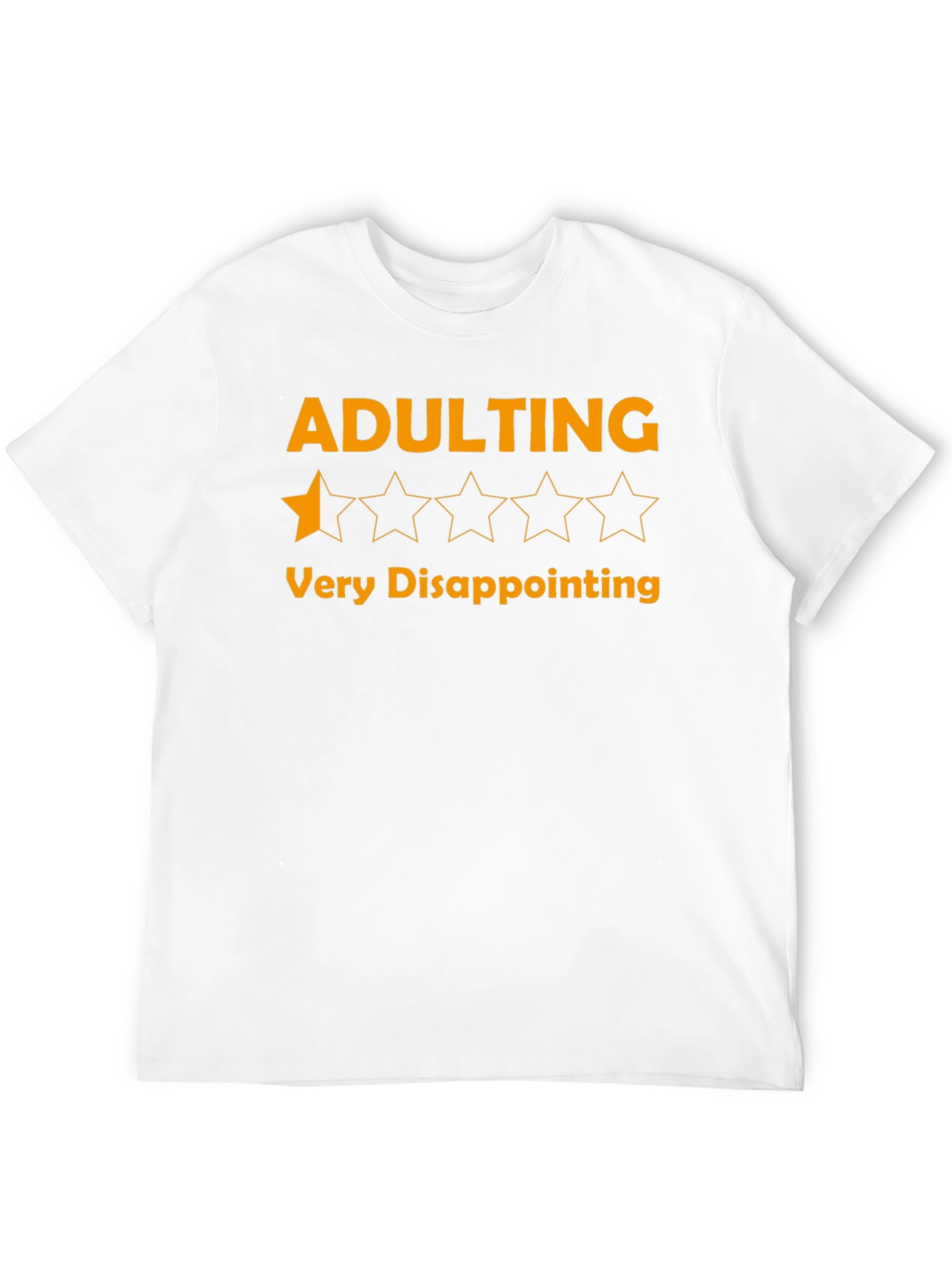 Black Adulting One-Star Disappointment Graphic Tee view 12