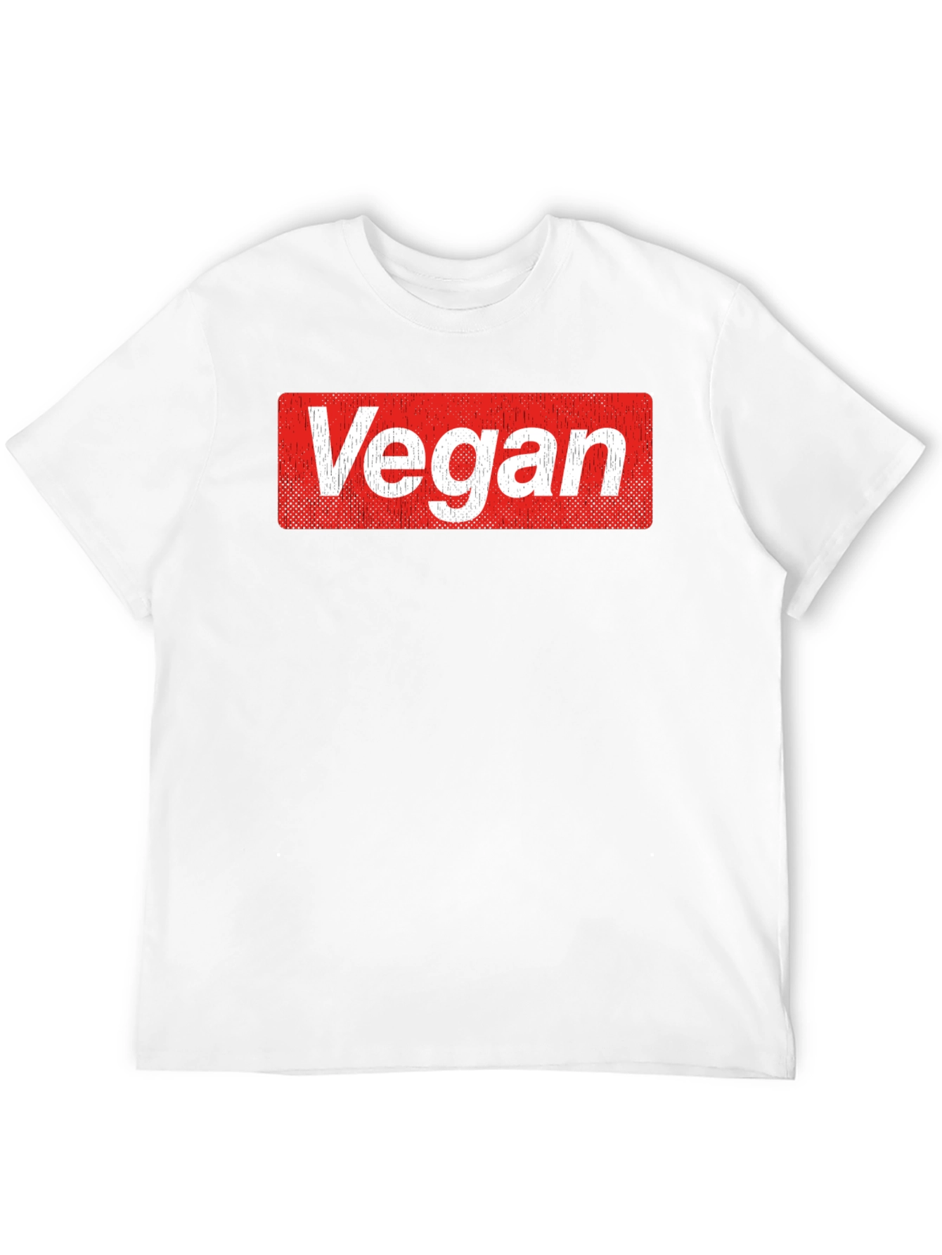 Black Vegan Logo T-Shirt - Soft Cotton Blend Casual Tee view 12