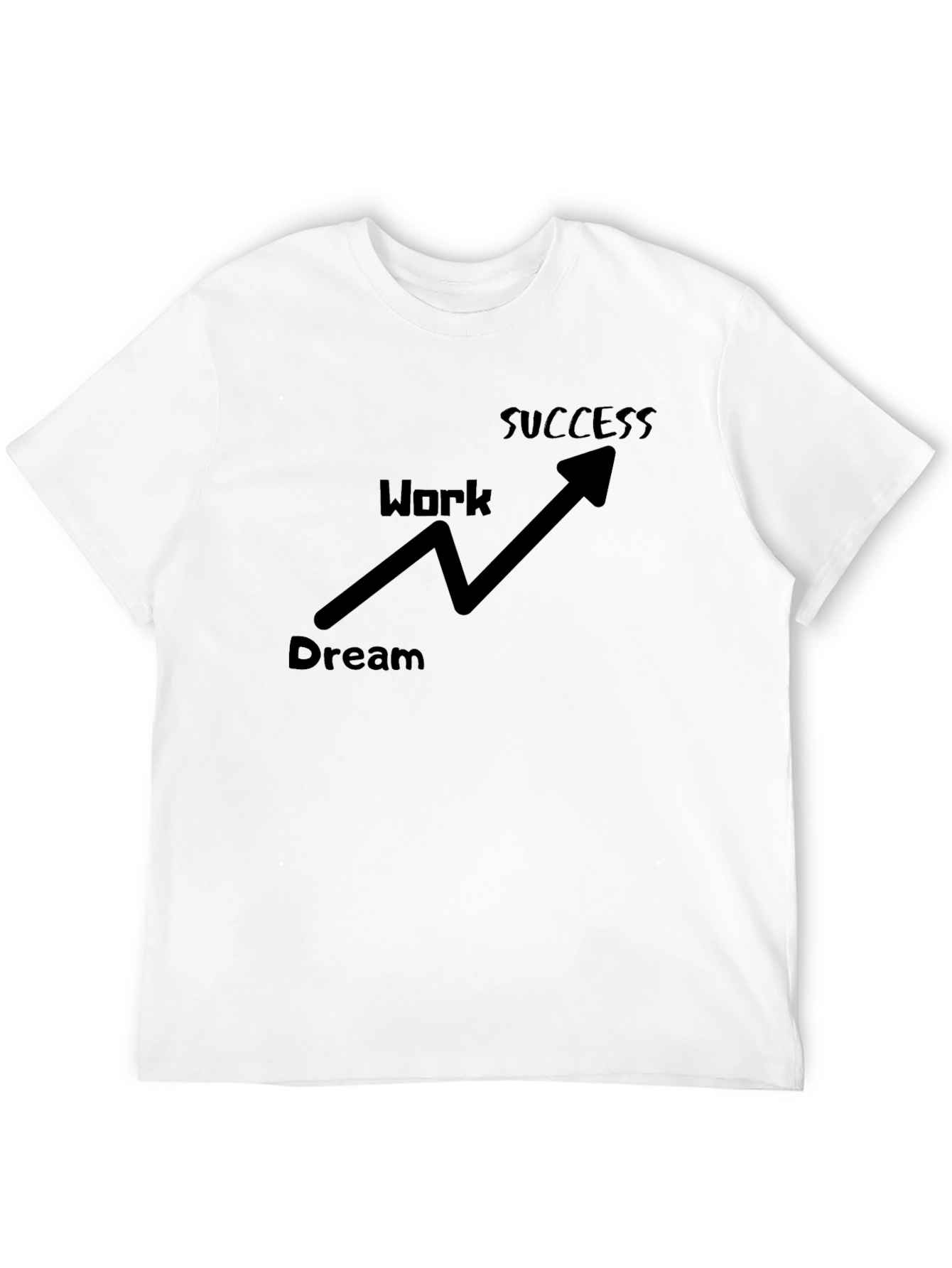 Black Dream Work Success Black Graphic Tee view 12