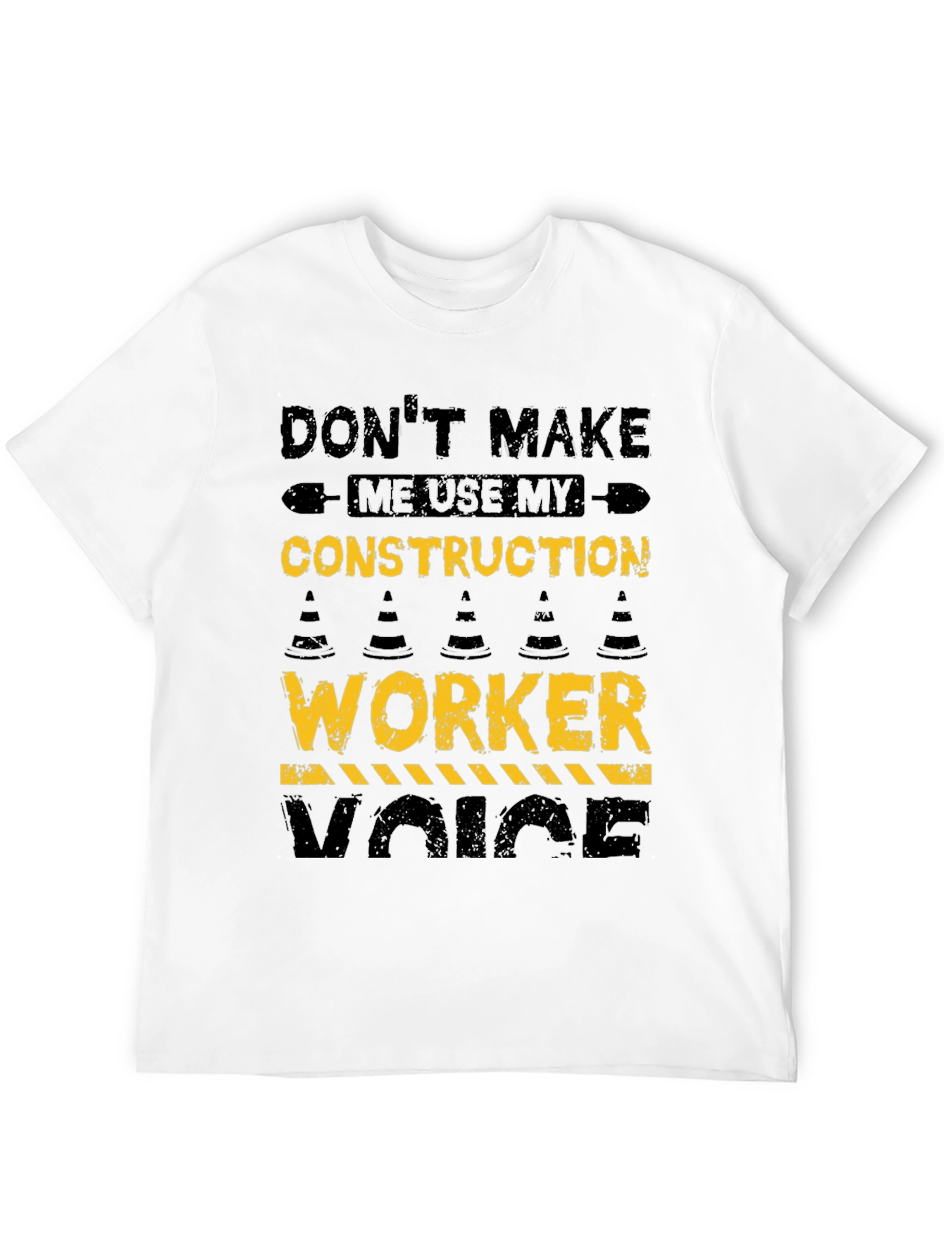Black Construction Worker Voice T-Shirt view 12