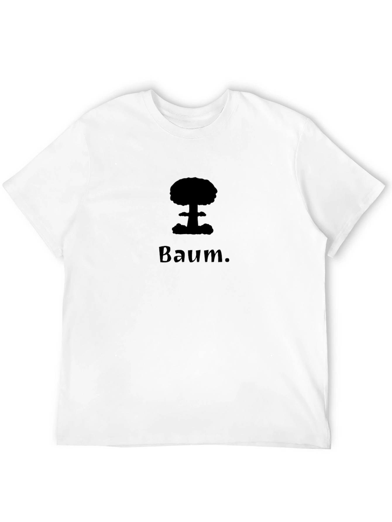 Black Baum Graphic Tee - Unisex Black Cotton T-Shirt view 12
