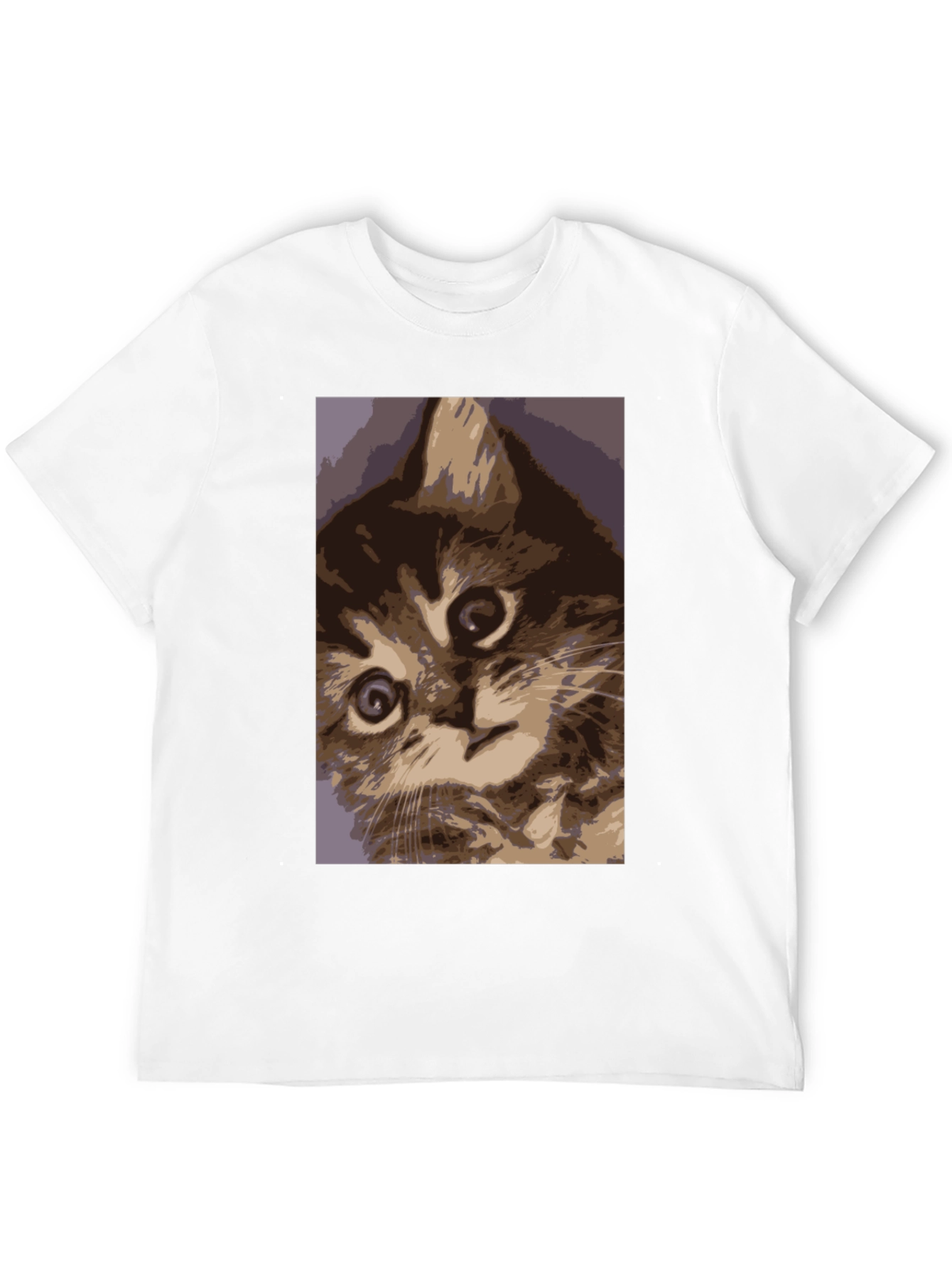 Black Curious Kitten Graphic Tee - Soft Cotton Comfort view 12