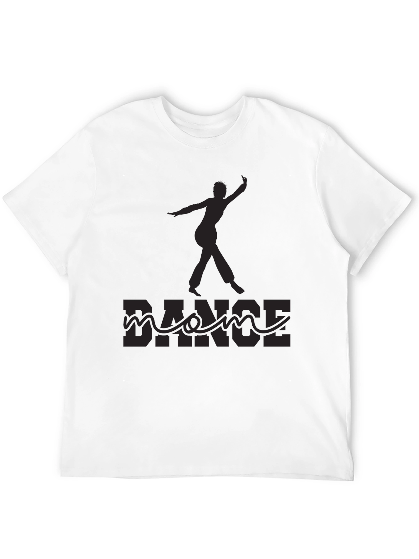 Black Dance Silhouette Graphic Tee - Black view 12