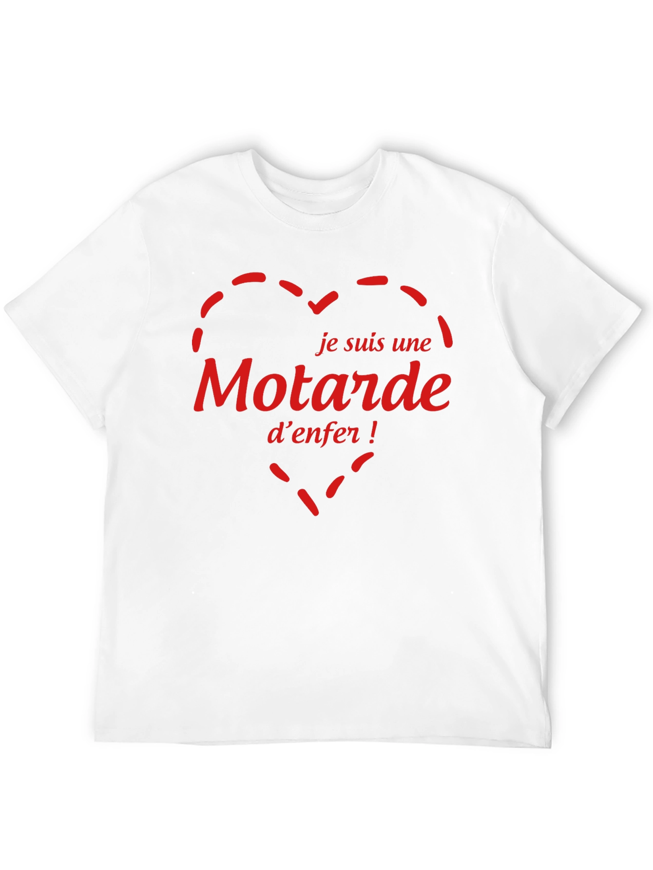 Black Je Suis Une Motarde D'Enfer T-Shirt view 12