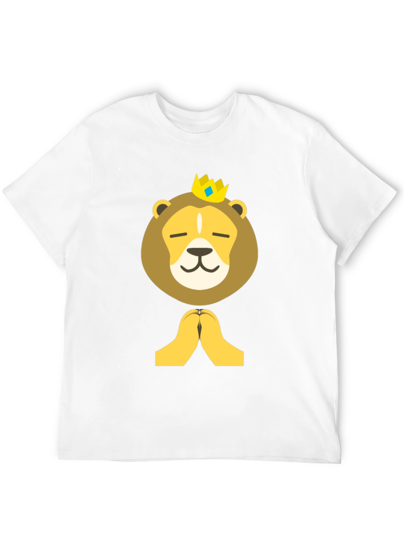 Black Lion King Emoji T-Shirt - Black Cotton Tee view 12