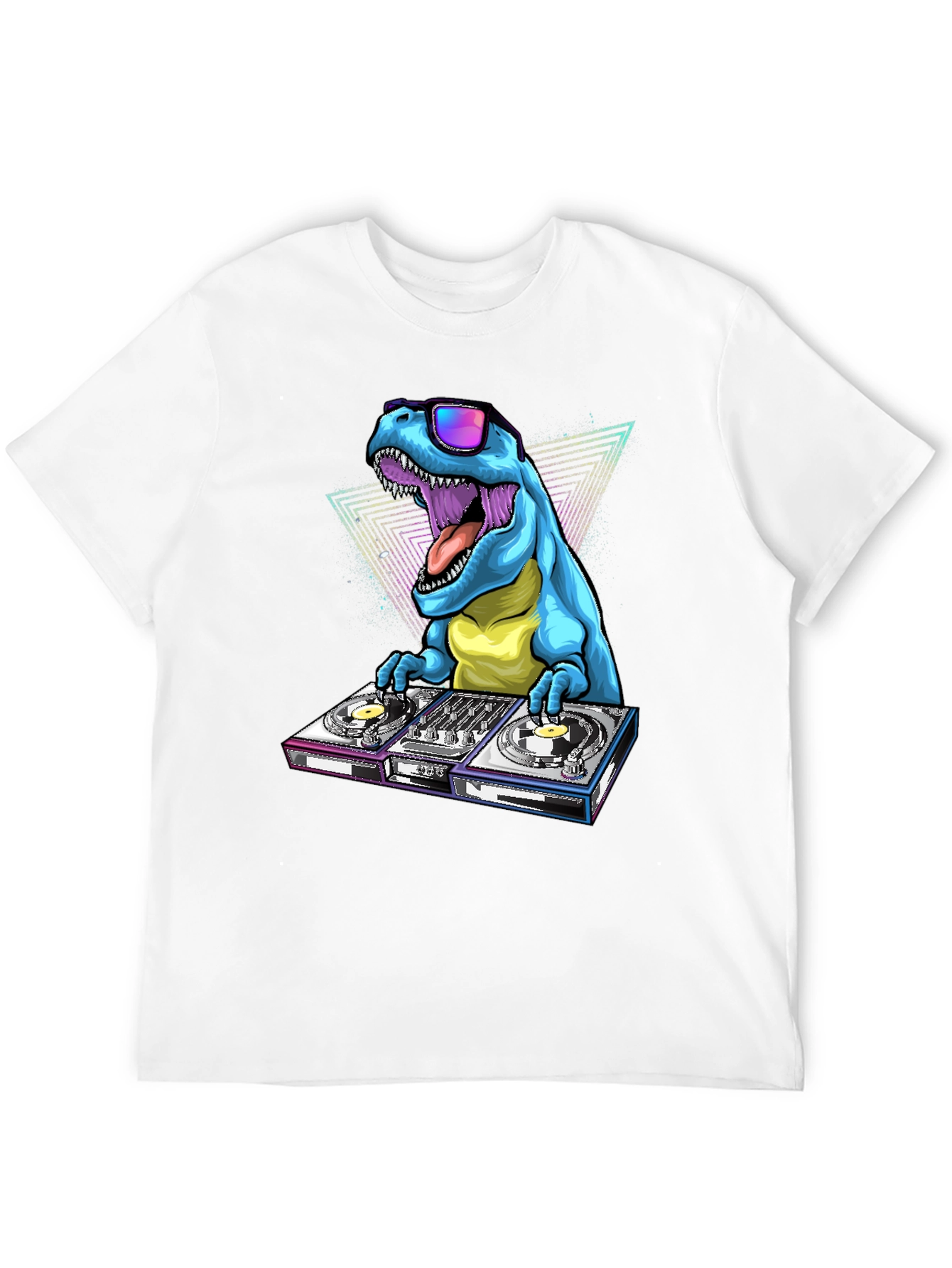Black DJ Dinosaur Graphic Tee view 12